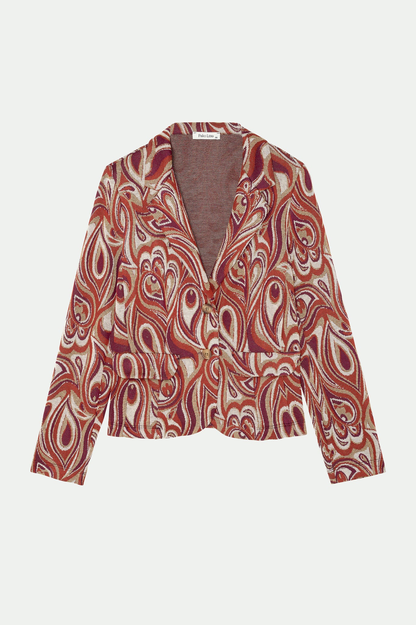 BLAZER JACQUARD KATY BRIQUE