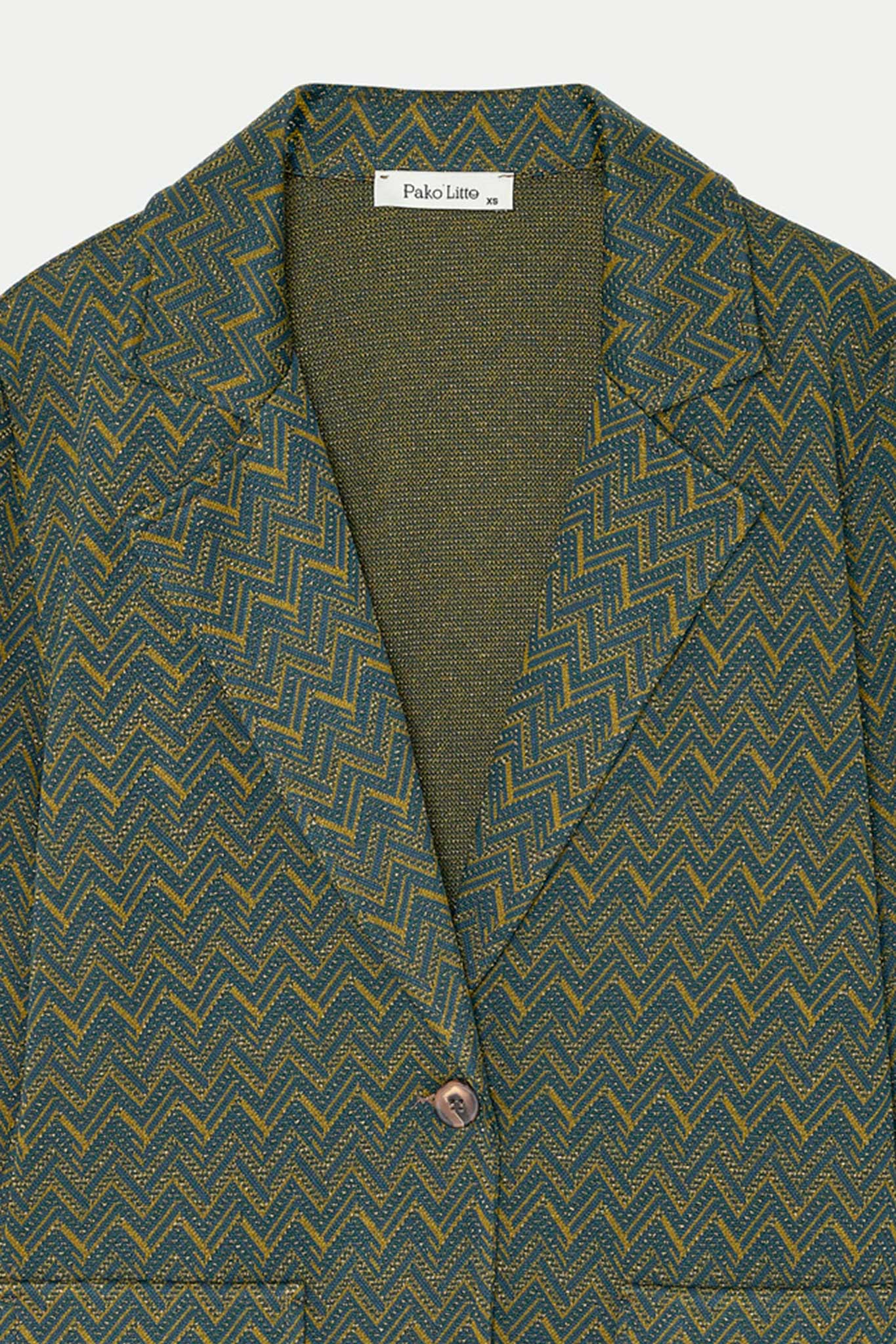 BLAZER JACQUARD ESMÉE VERT