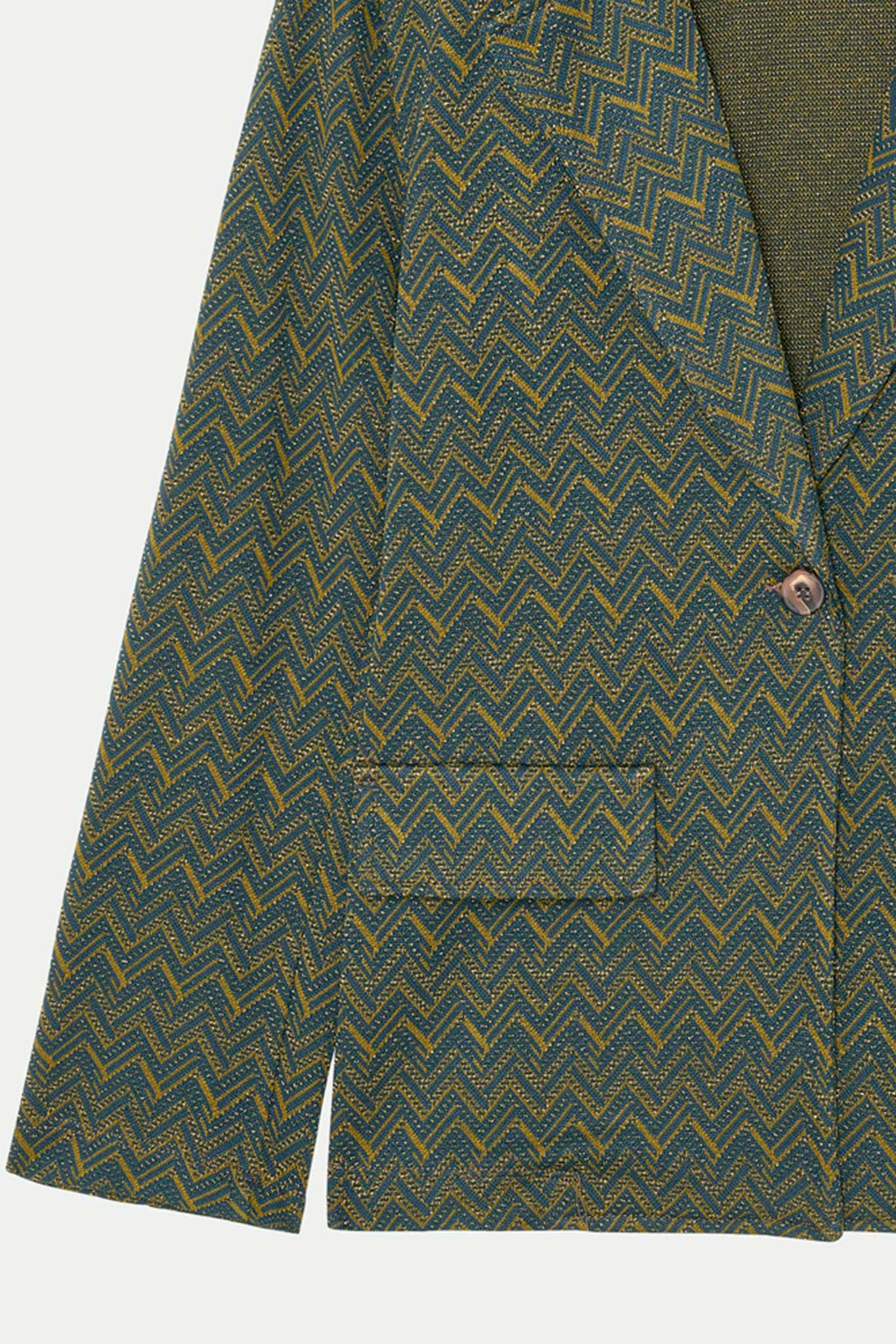 BLAZER JACQUARD ESMÉE VERT