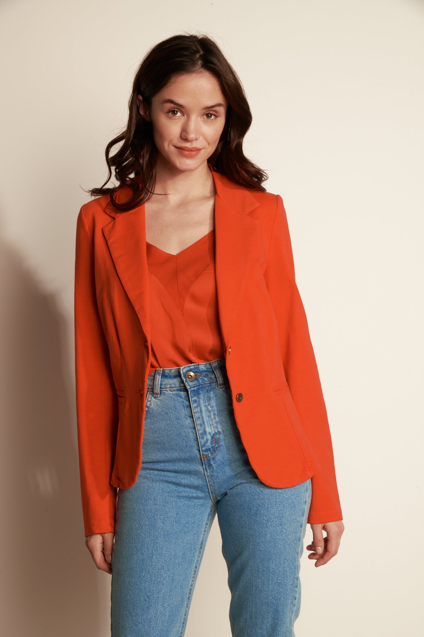 BLAZER MOLLETON ADELIA ORANGE