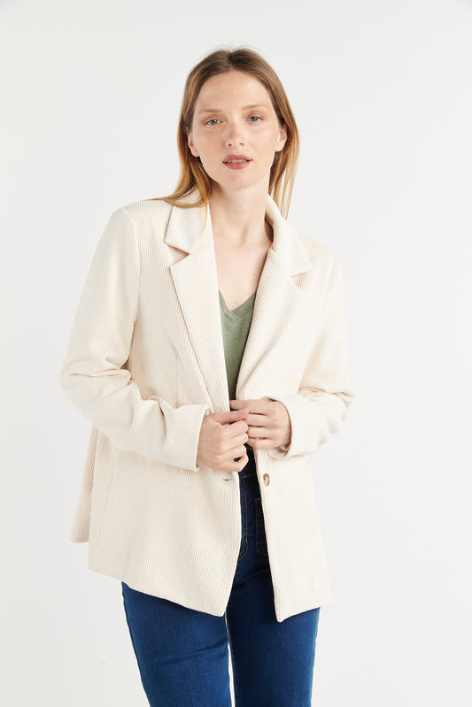 BLAZER VELOURS BETH NATUREL