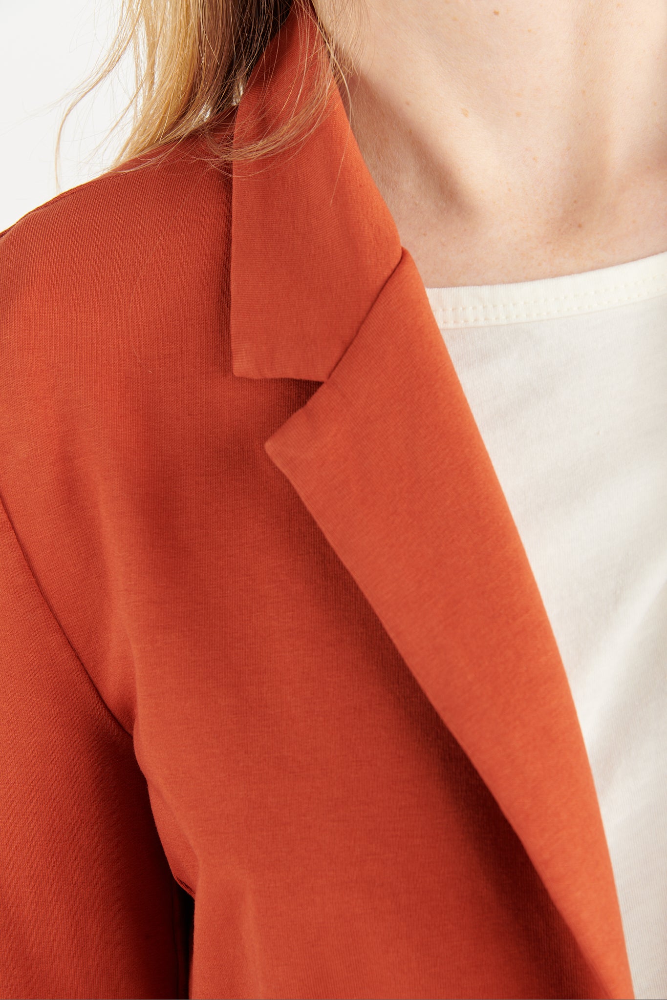 BLAZER MOLLETON ADELIA ORANGE BRULÉ