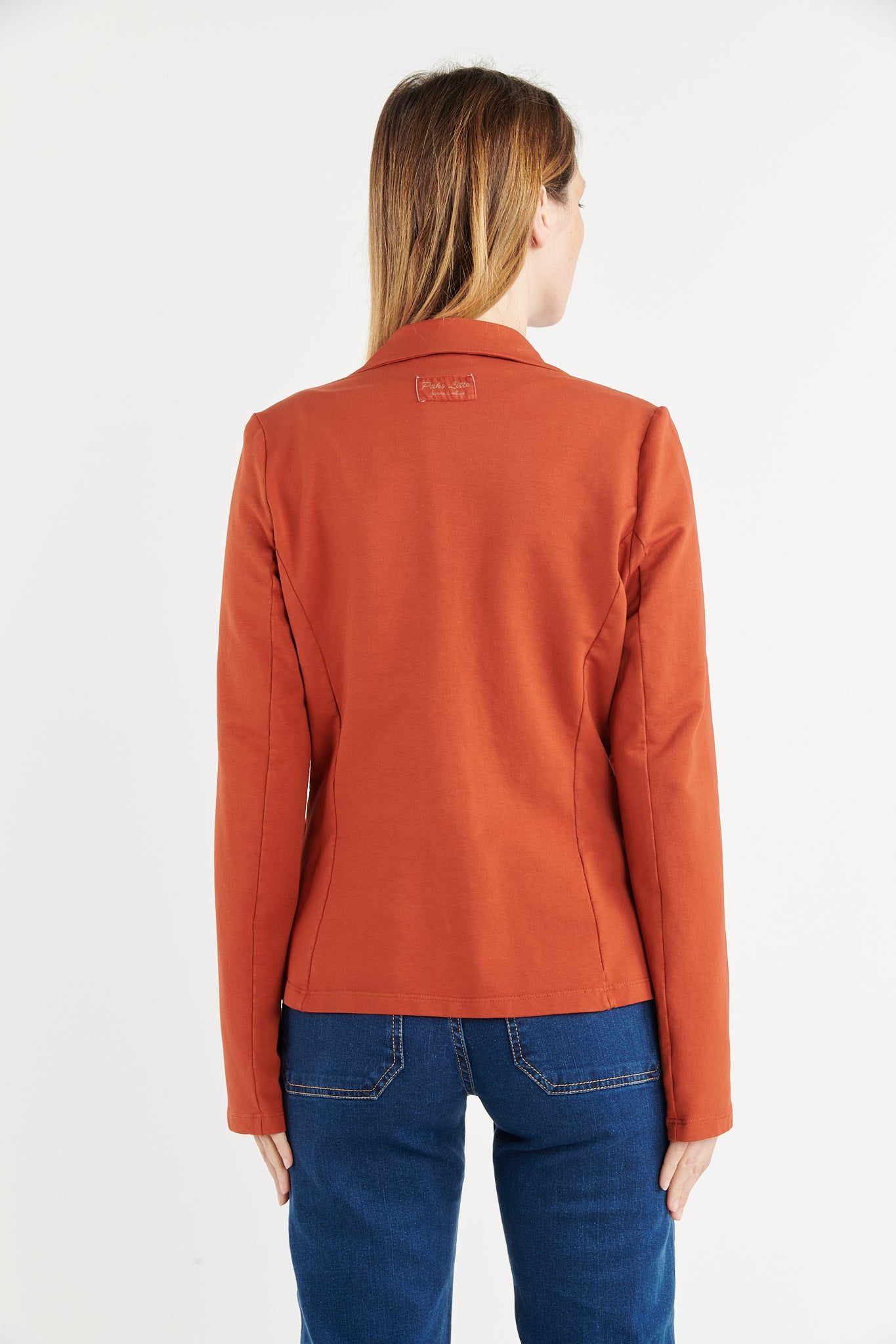 BLAZER MOLLETON ADELIA ORANGE BRULÉ