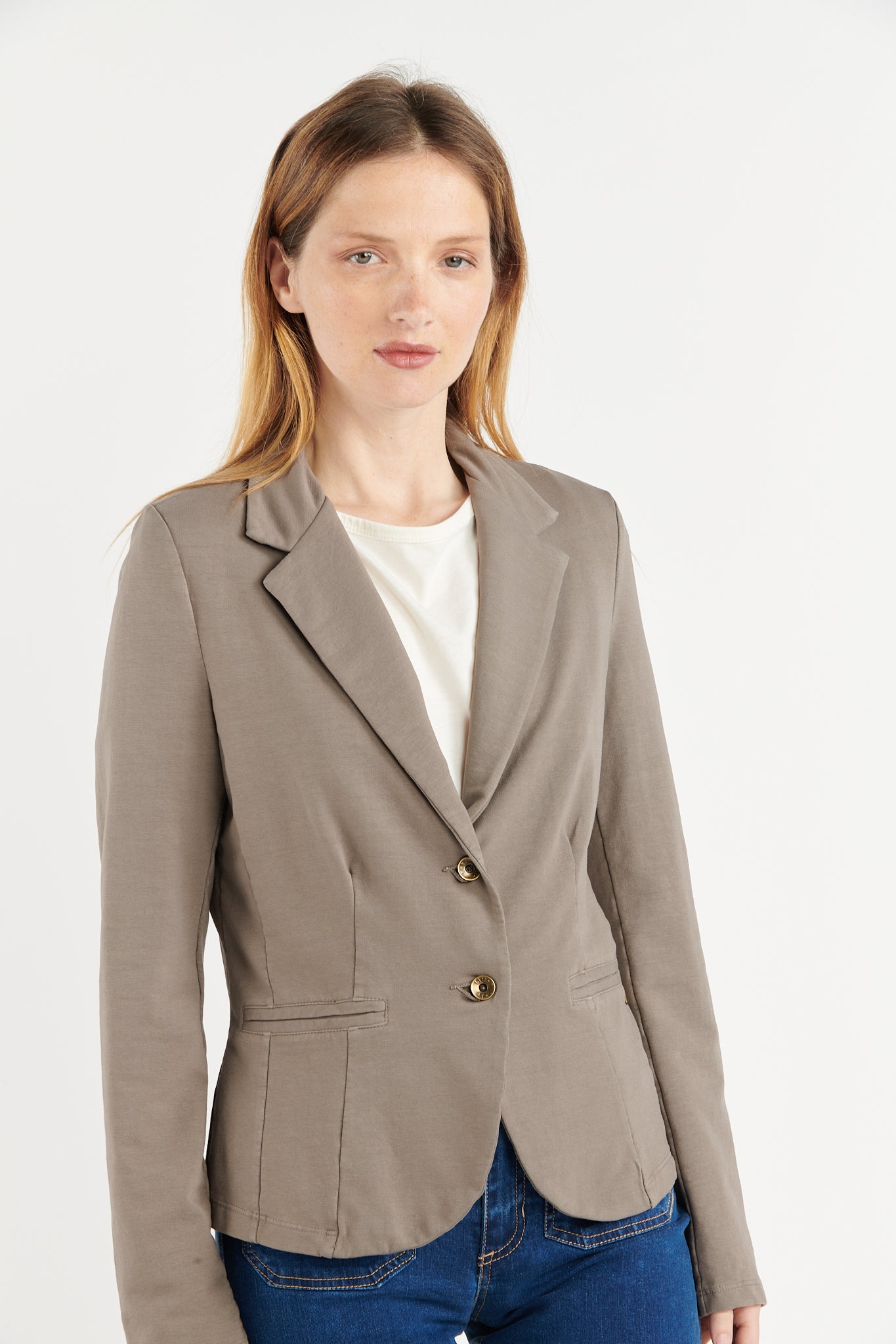 BLAZER MOLLETON ADELIA TAUPE