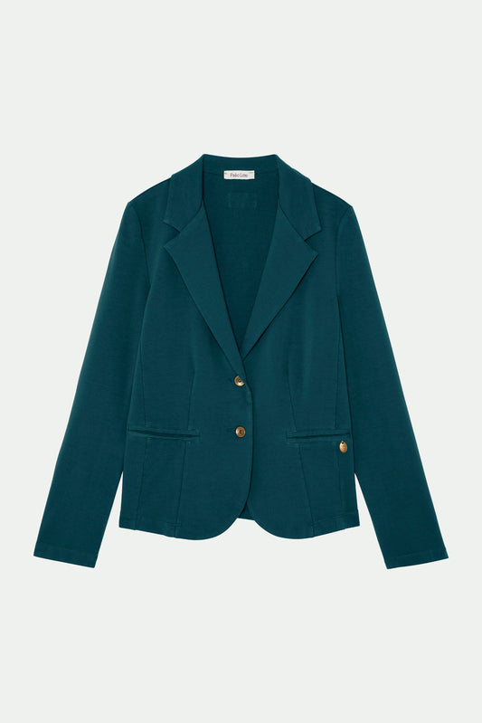 BLAZER MOLLETON ADELIA VERT FOREST