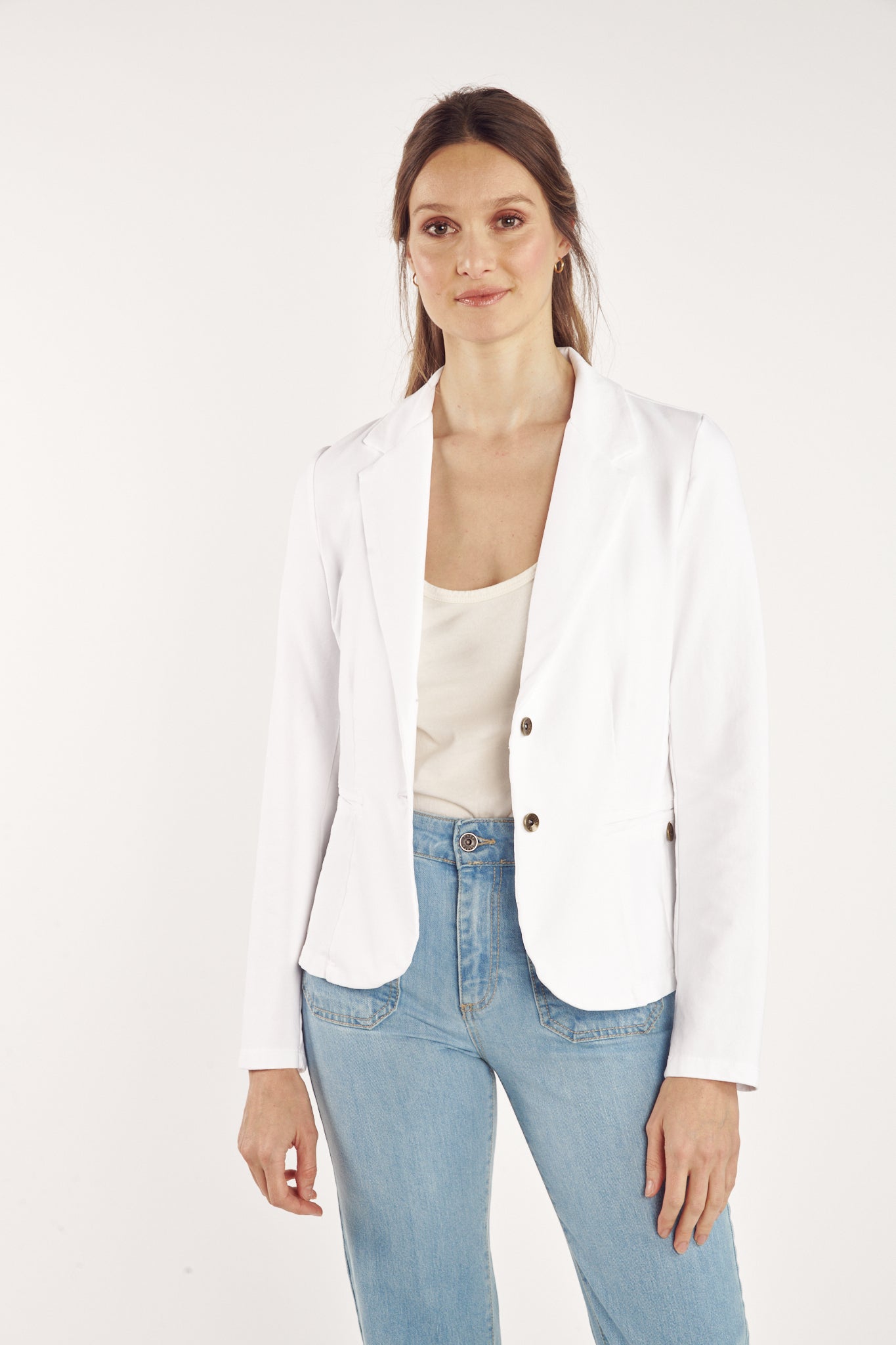 BLAZER MOLLETON ADELIA BLANC