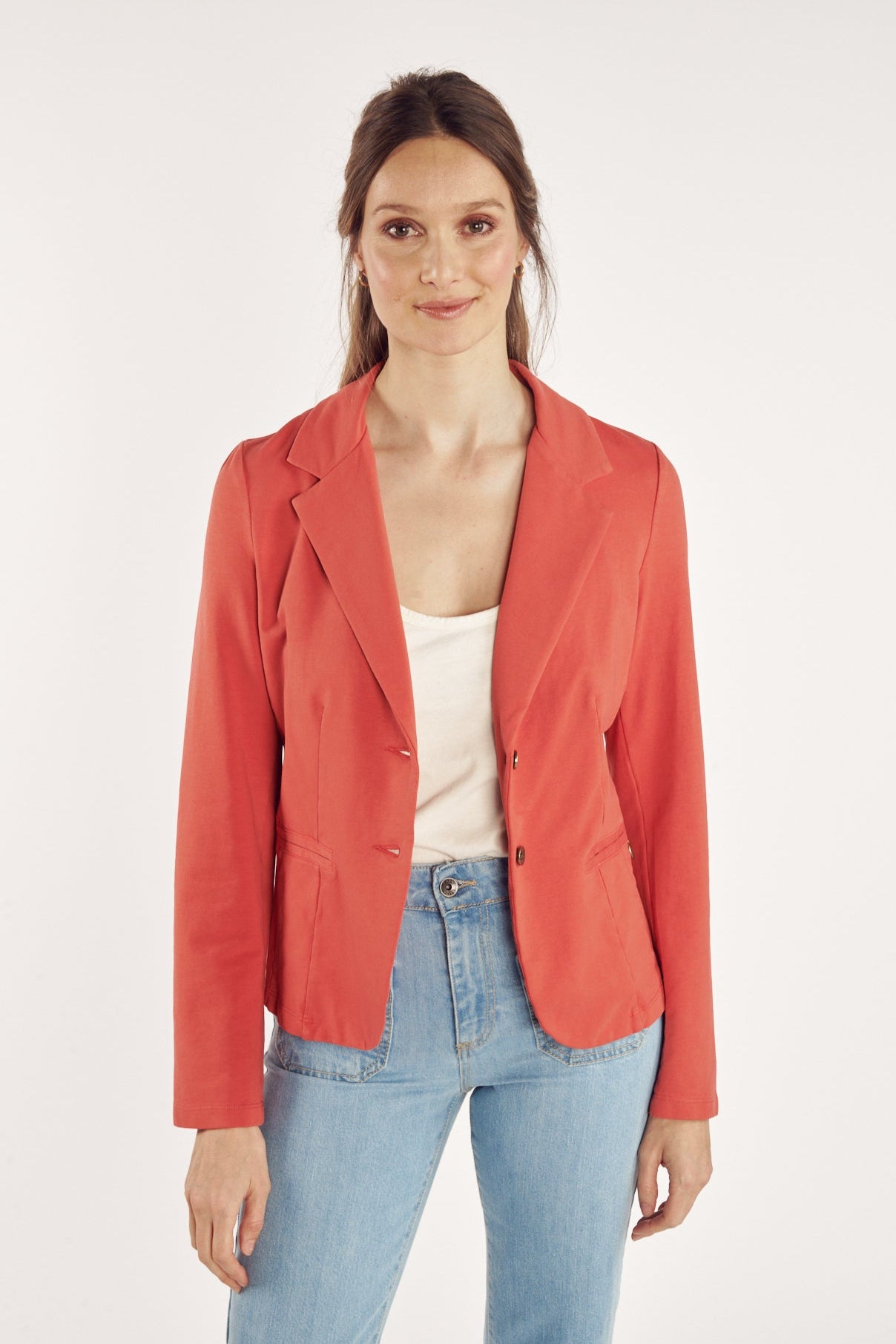 BLAZER MOLLETON ADELIA CORAIL