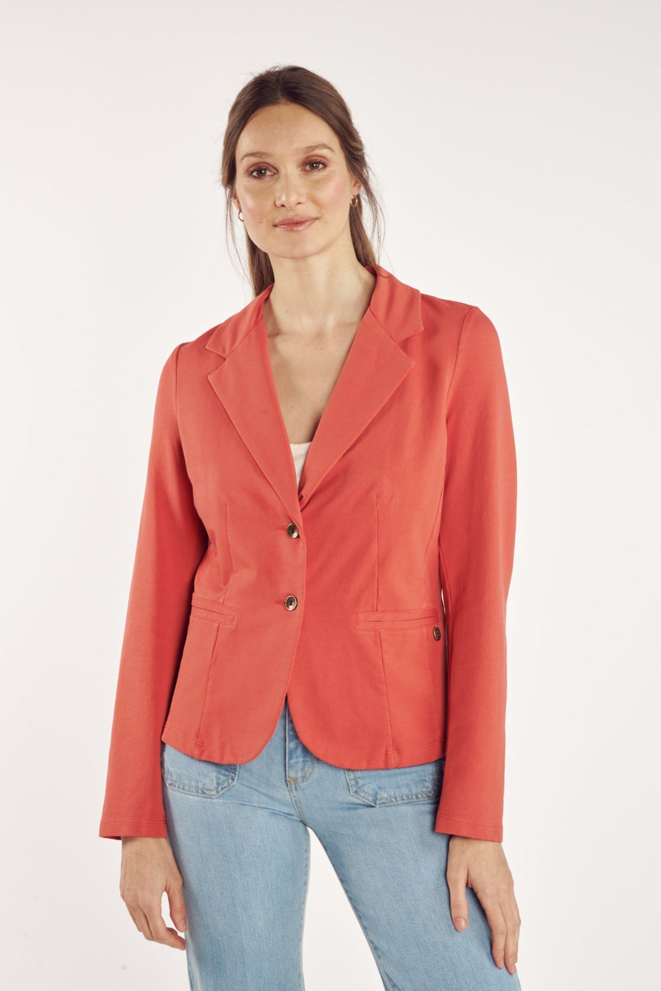 BLAZER MOLLETON ADELIA CORAIL