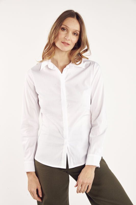 CHEMISE CINTRÉE BARTH BLANCHE