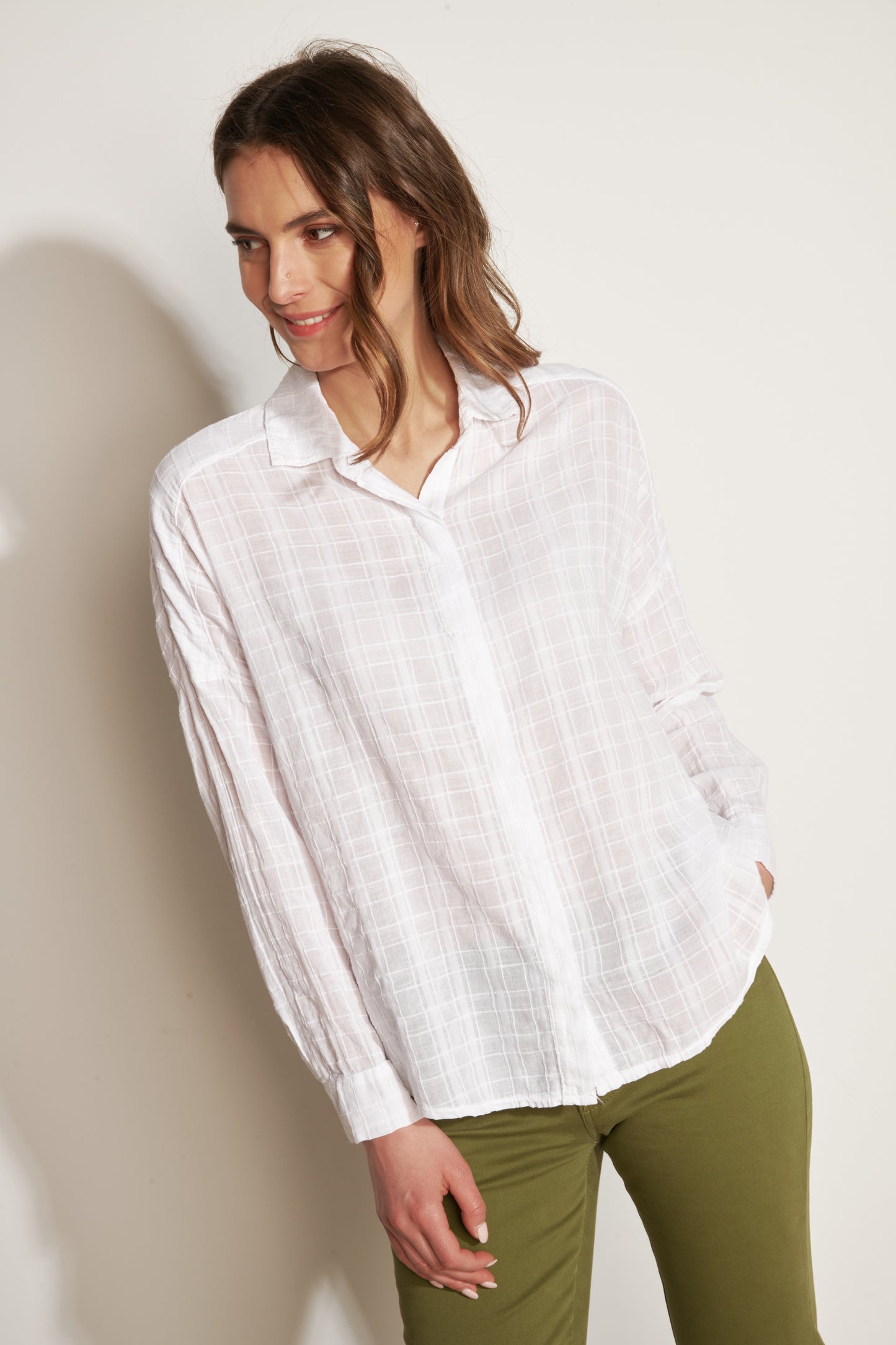 ADDISON LOOSE SHIRT WHITE