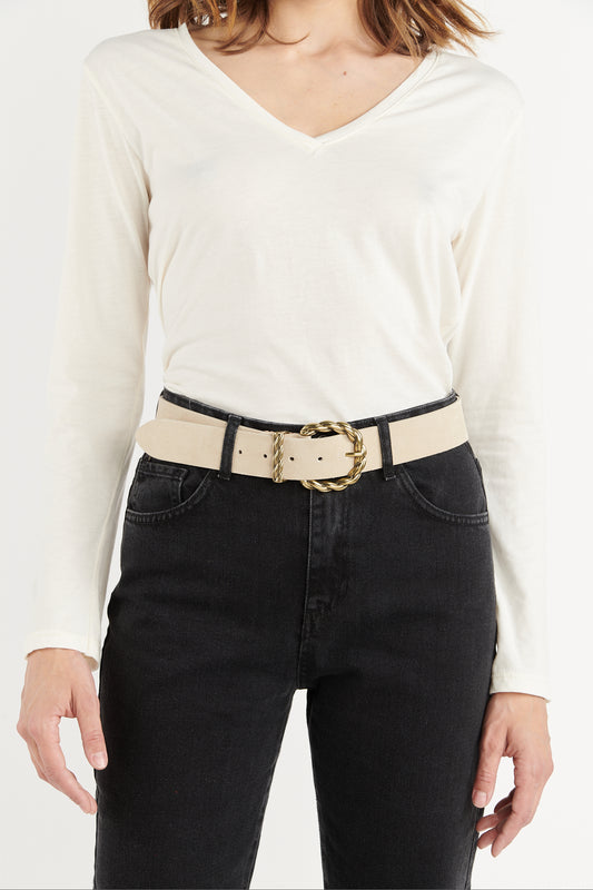 CEINTURE DAIM BAYARD NATUREL