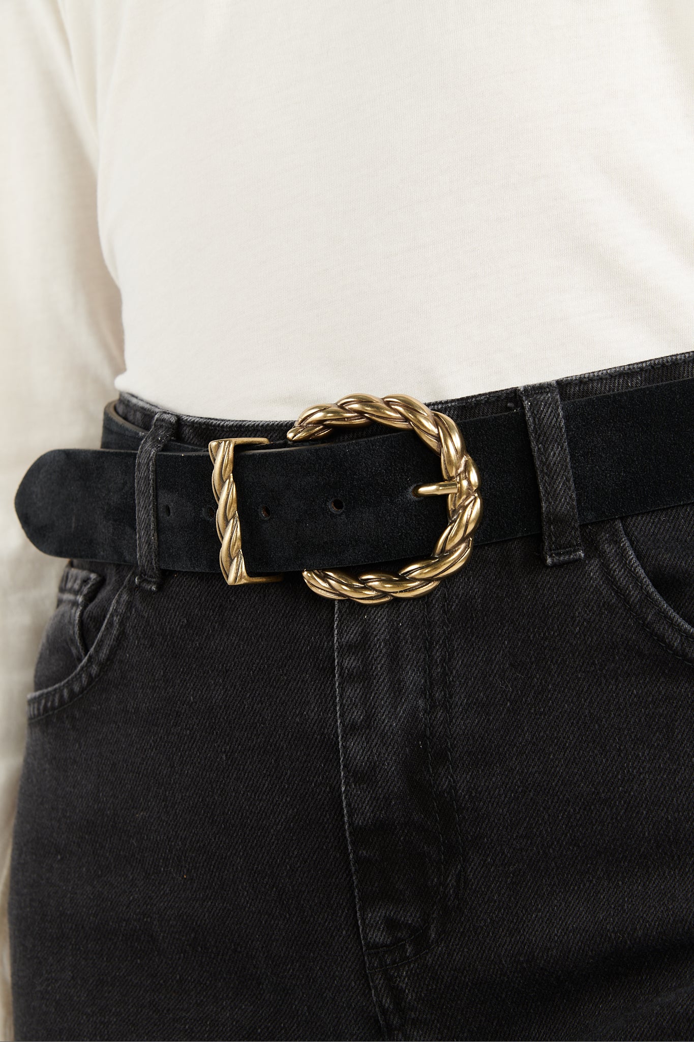 CEINTURE DAIM BAYARD NOIRE