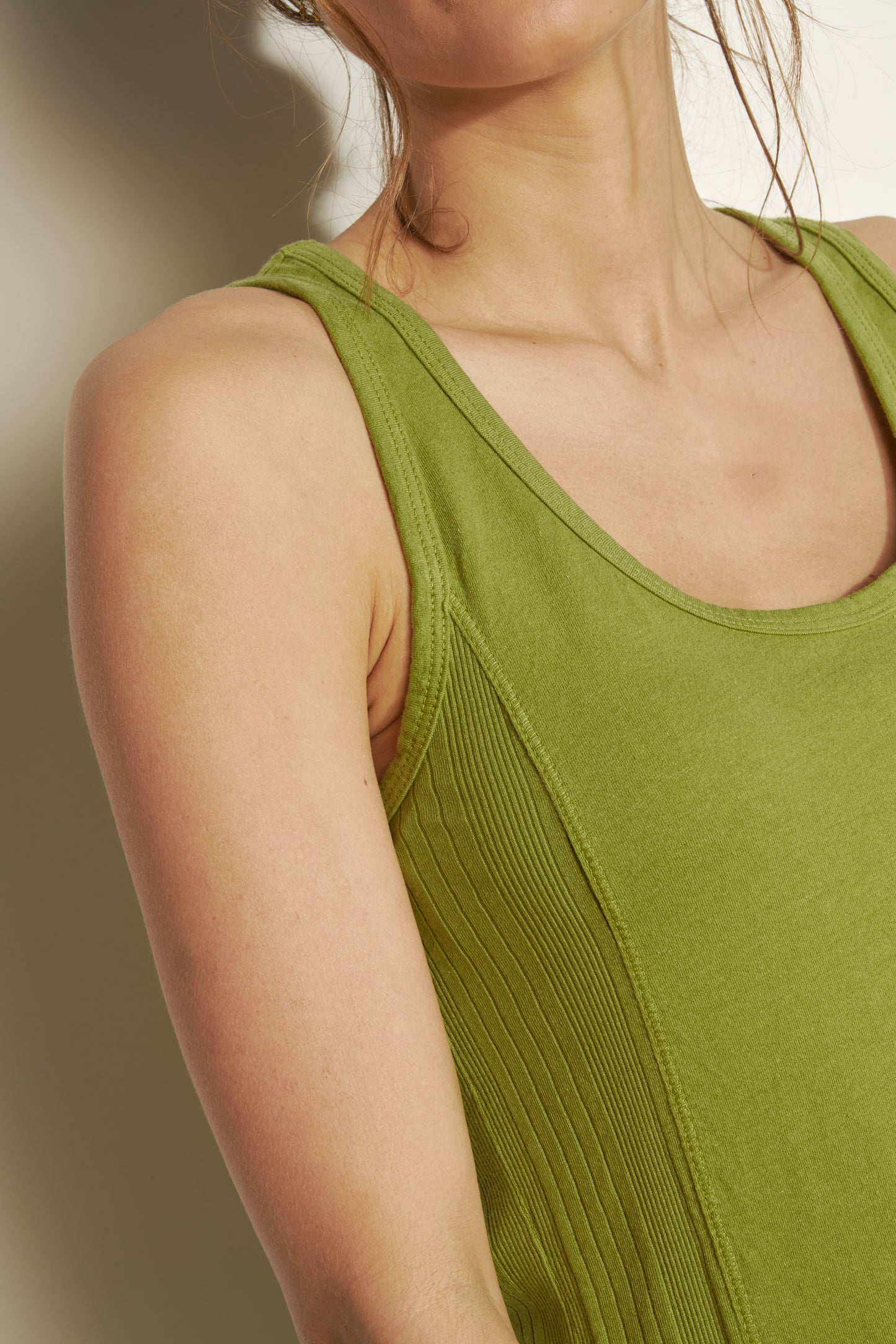 ORGANIC COTTON TANK TOP NINON PISTACHIO