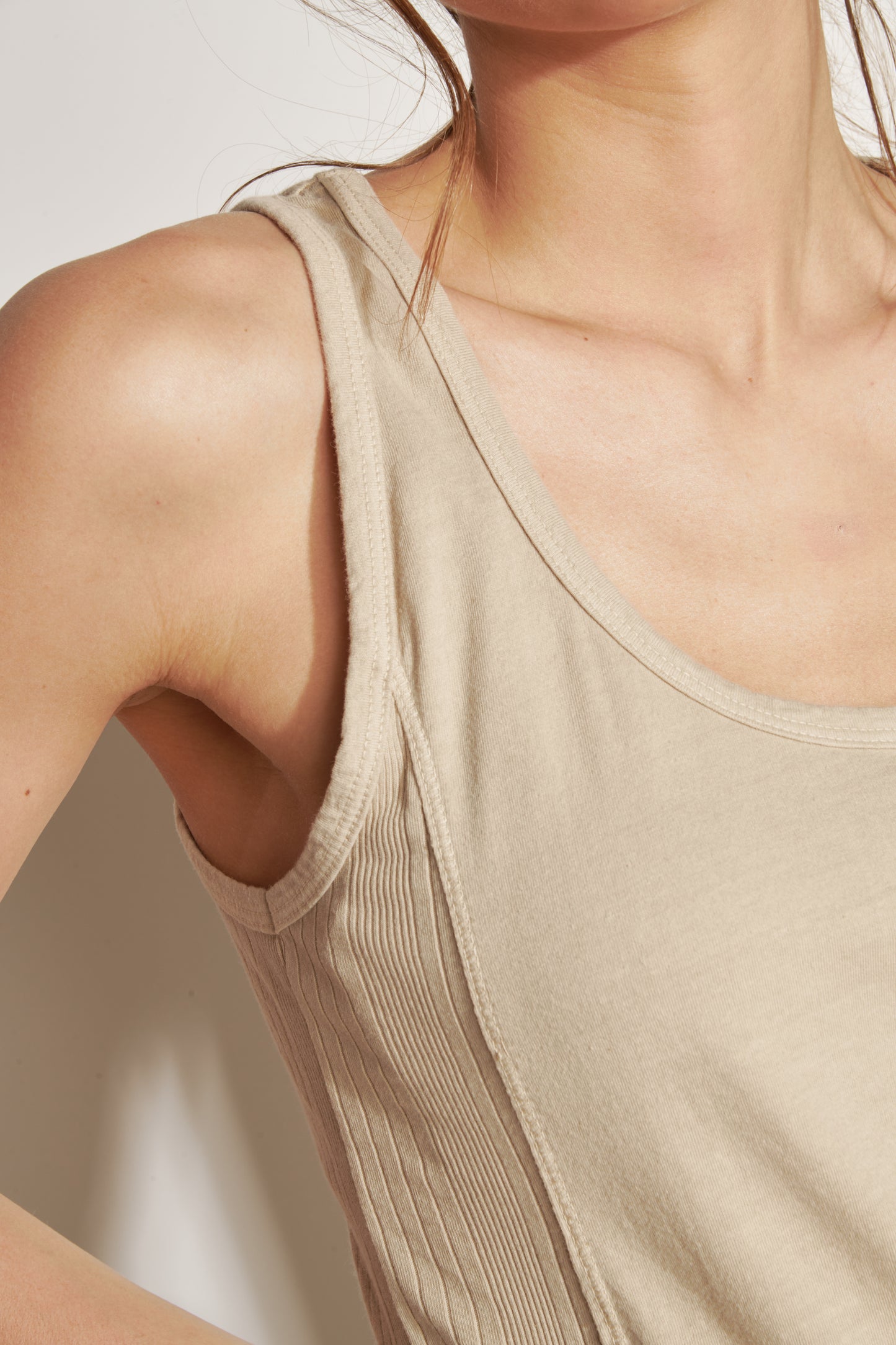 ORGANIC COTTON TANK TOP NINON SAND