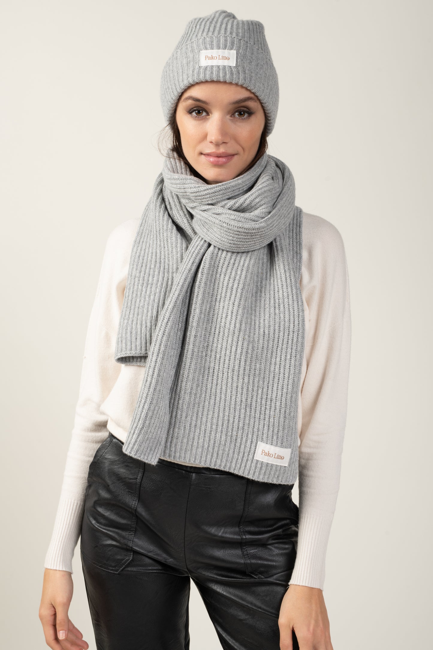 BONNET LAINE & CACHEMIRE MARIUS GRIS