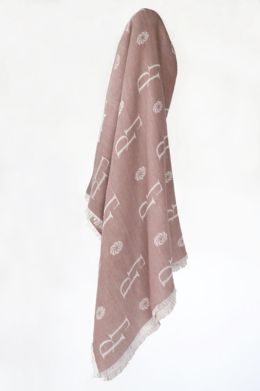 ECHARPE MAXI OCTAVE ROSE NATUREL