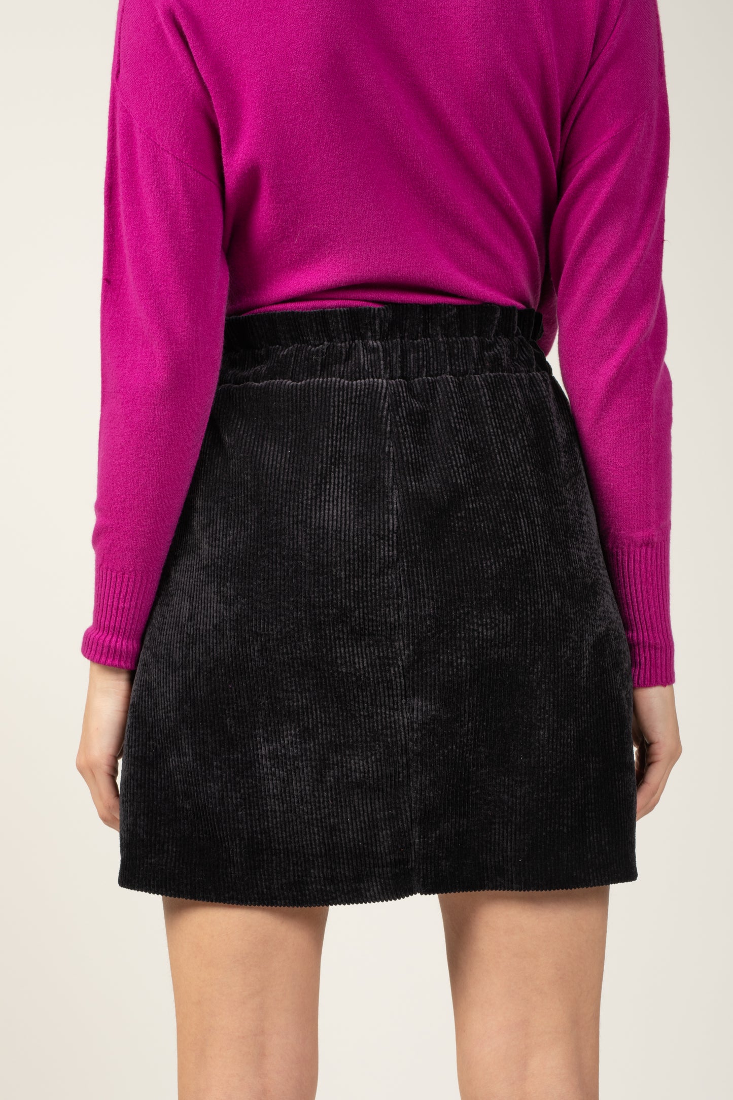 ZOÉ BLACK VELVET SKIRT