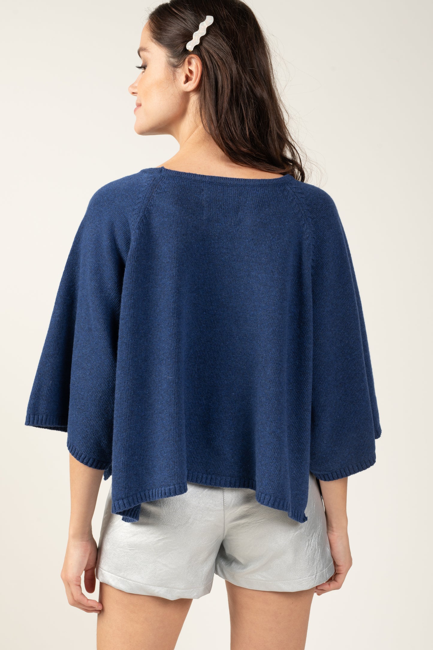 PULL COURT OVERSIZE SÉLENA ROYAL FONCÉ