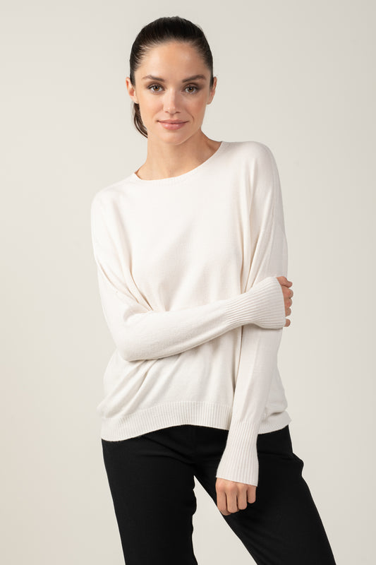 PULL COL ROND COLINE NATUREL