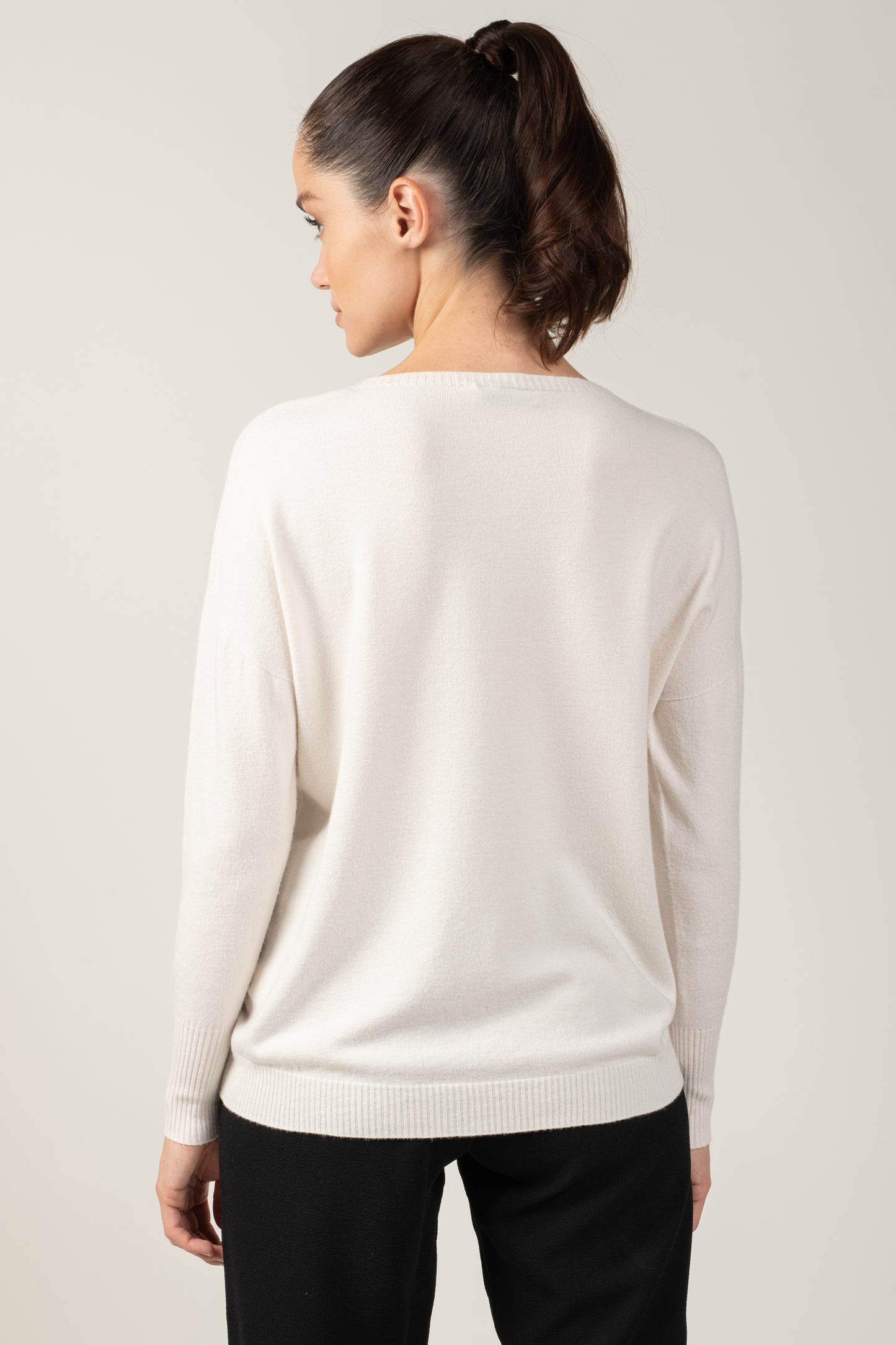 PULL COL ROND COLINE NATUREL