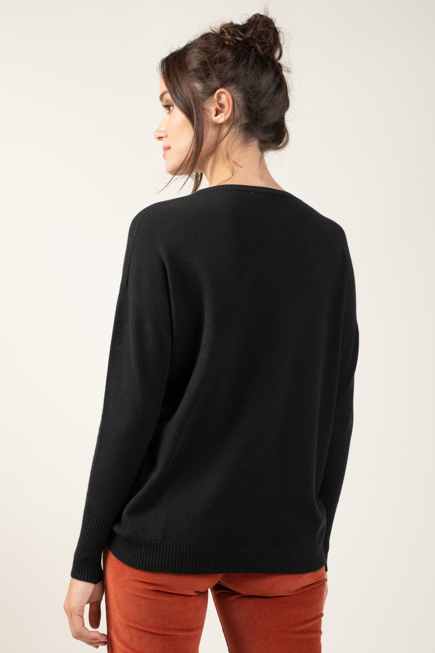 PULL COL ROND COLINE NOIR