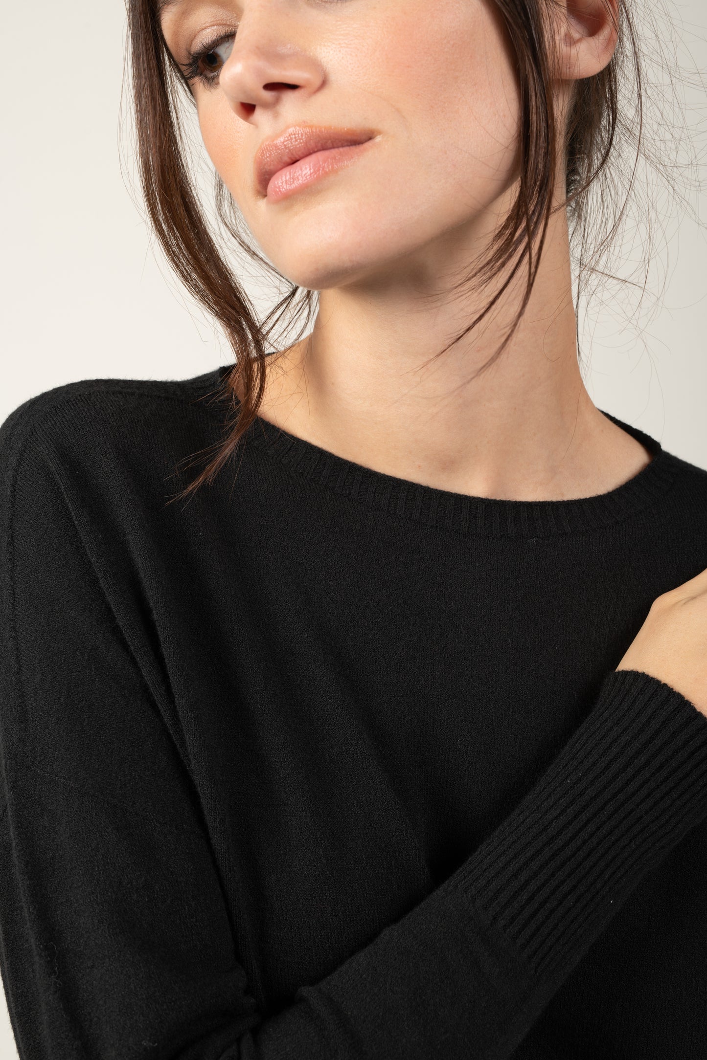 PULL COL ROND COLINE NOIR