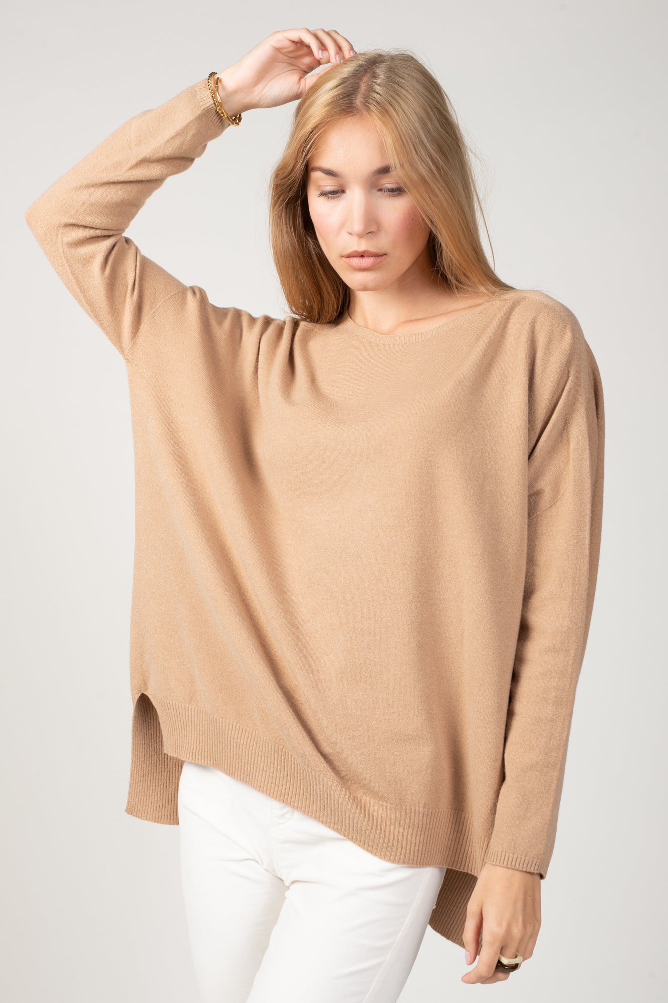 PULL MAXI OVER HENRI CAMEL