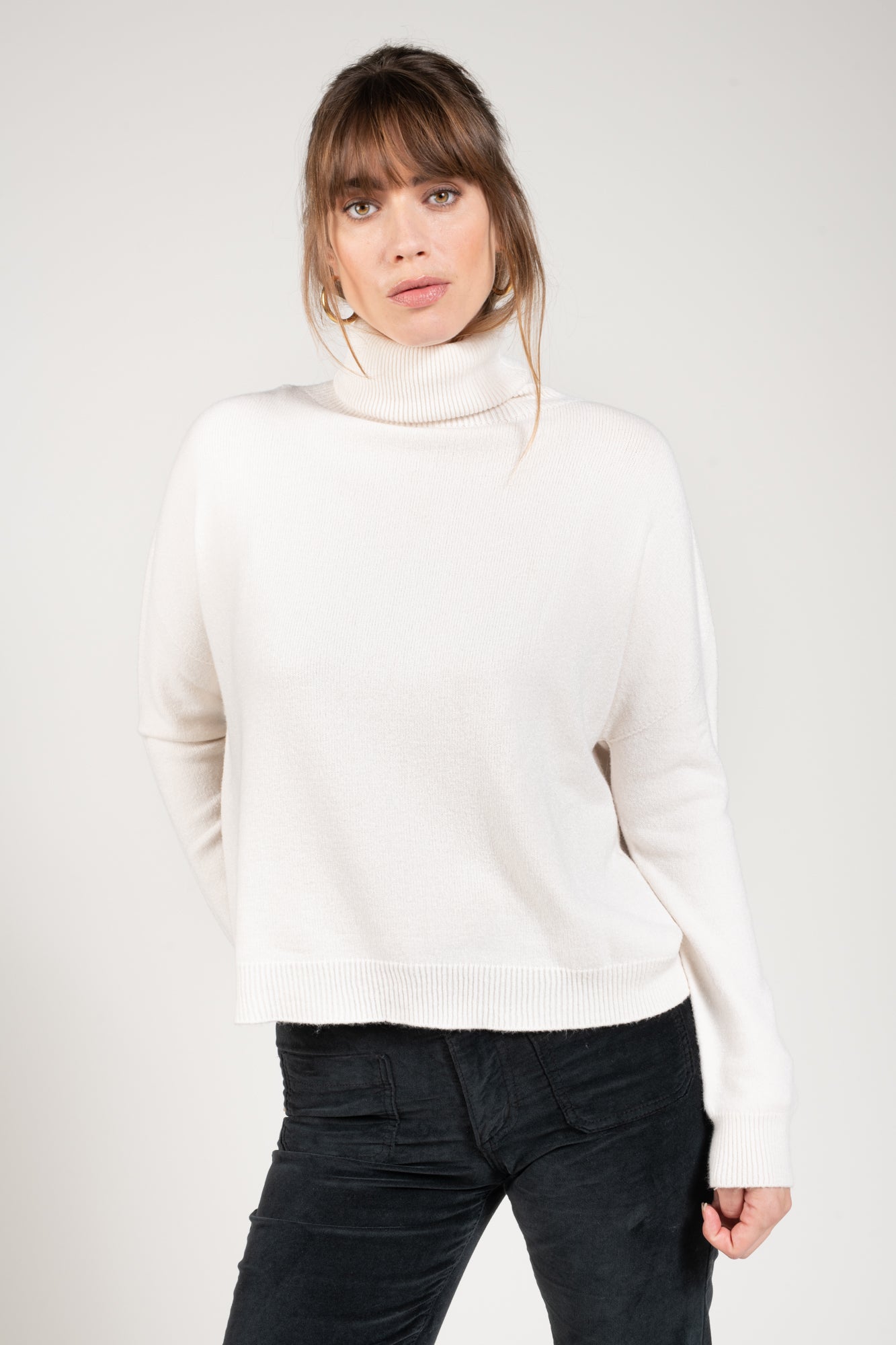 PULL COL ROULÉ MAEVE NATUREL