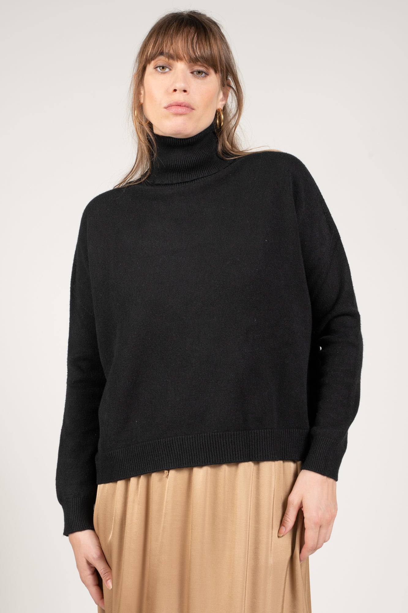 PULL COL ROULÉ MAEVE NOIR