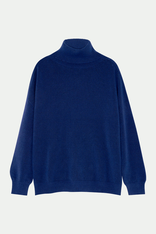 PULL COL ROULÉ MAEVE BLEU