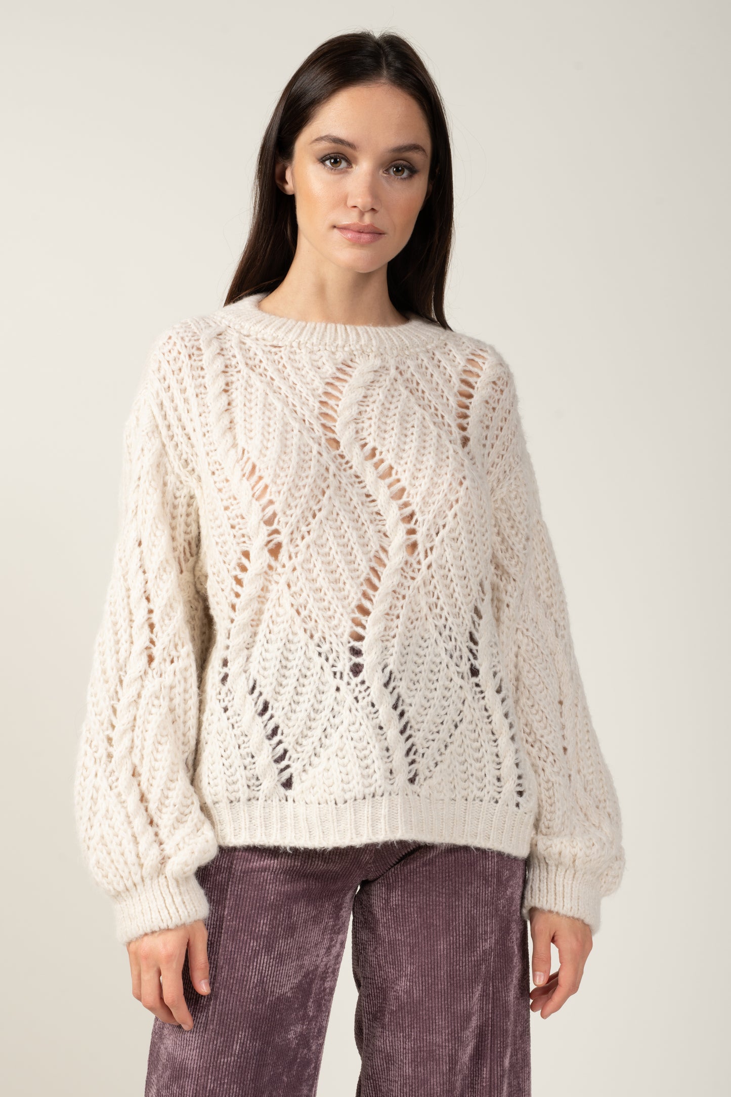 PULL TORSADE MARIE NATUREL