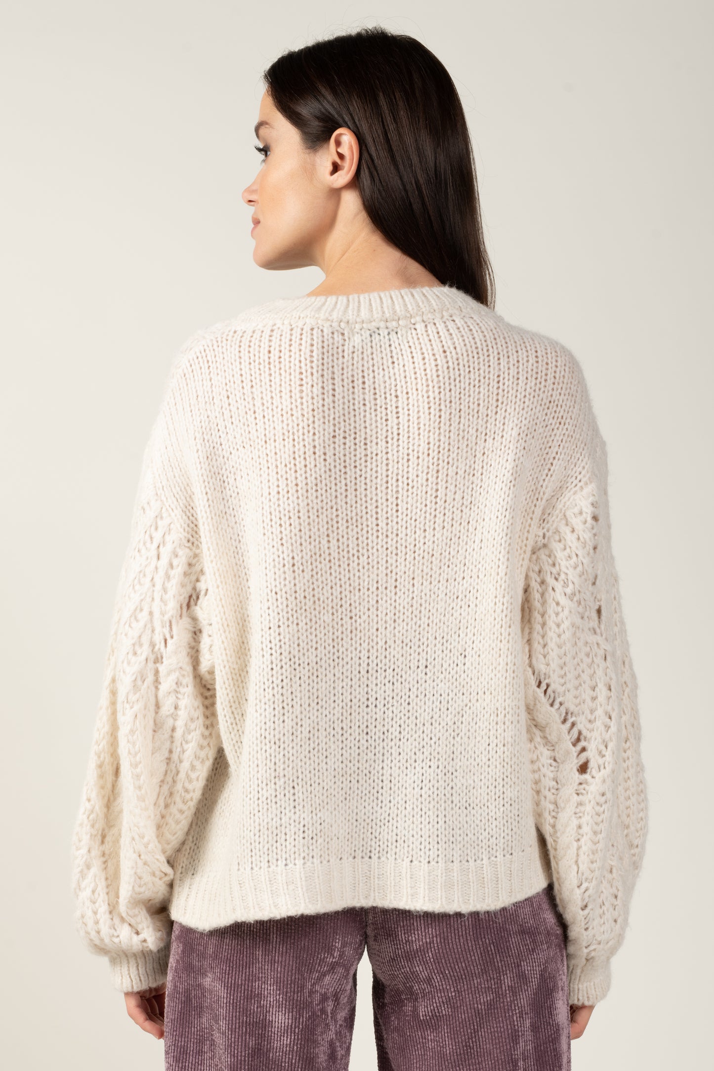 PULL TORSADE MARIE NATUREL