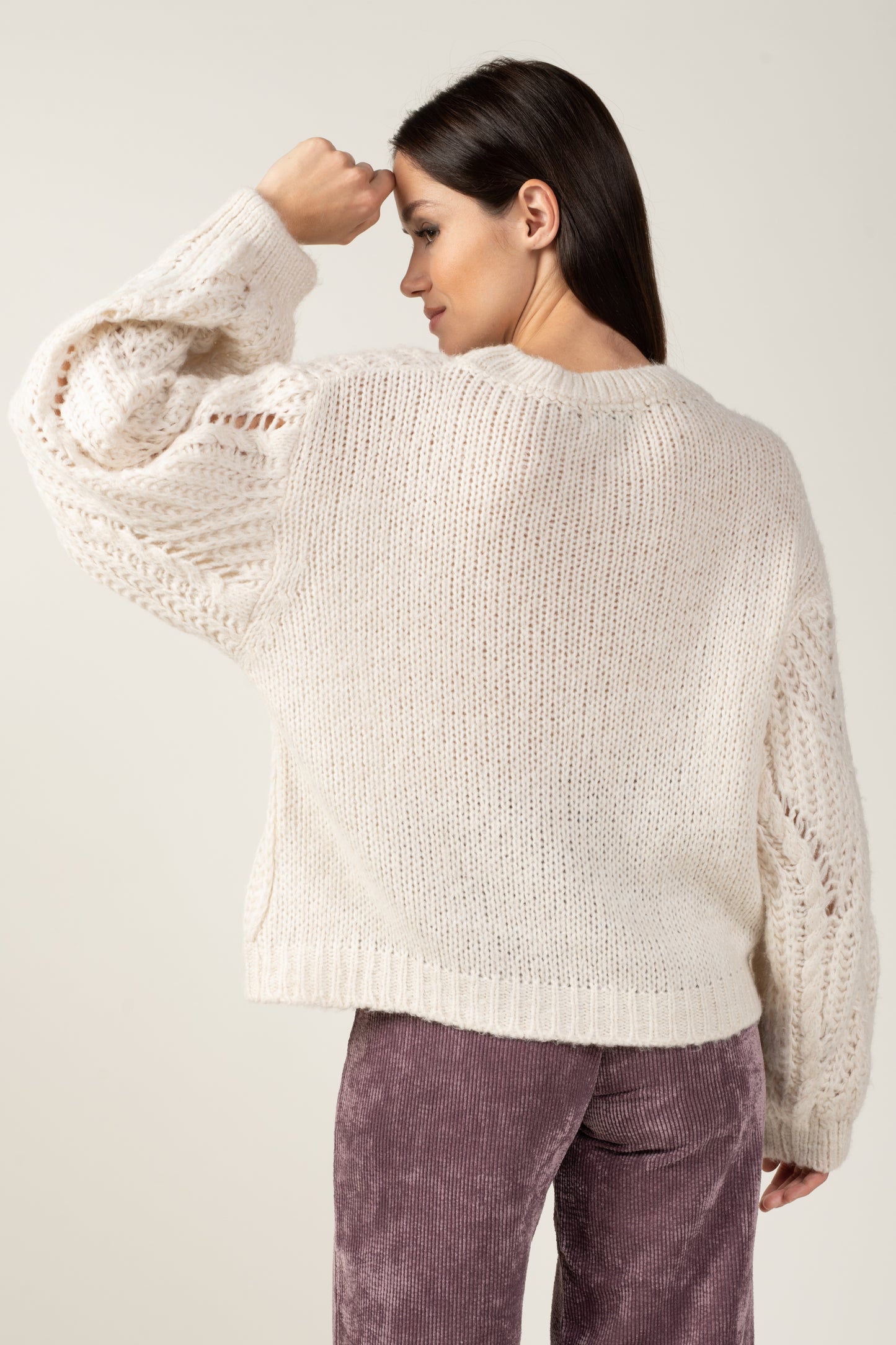 PULL TORSADE MARIE NATUREL