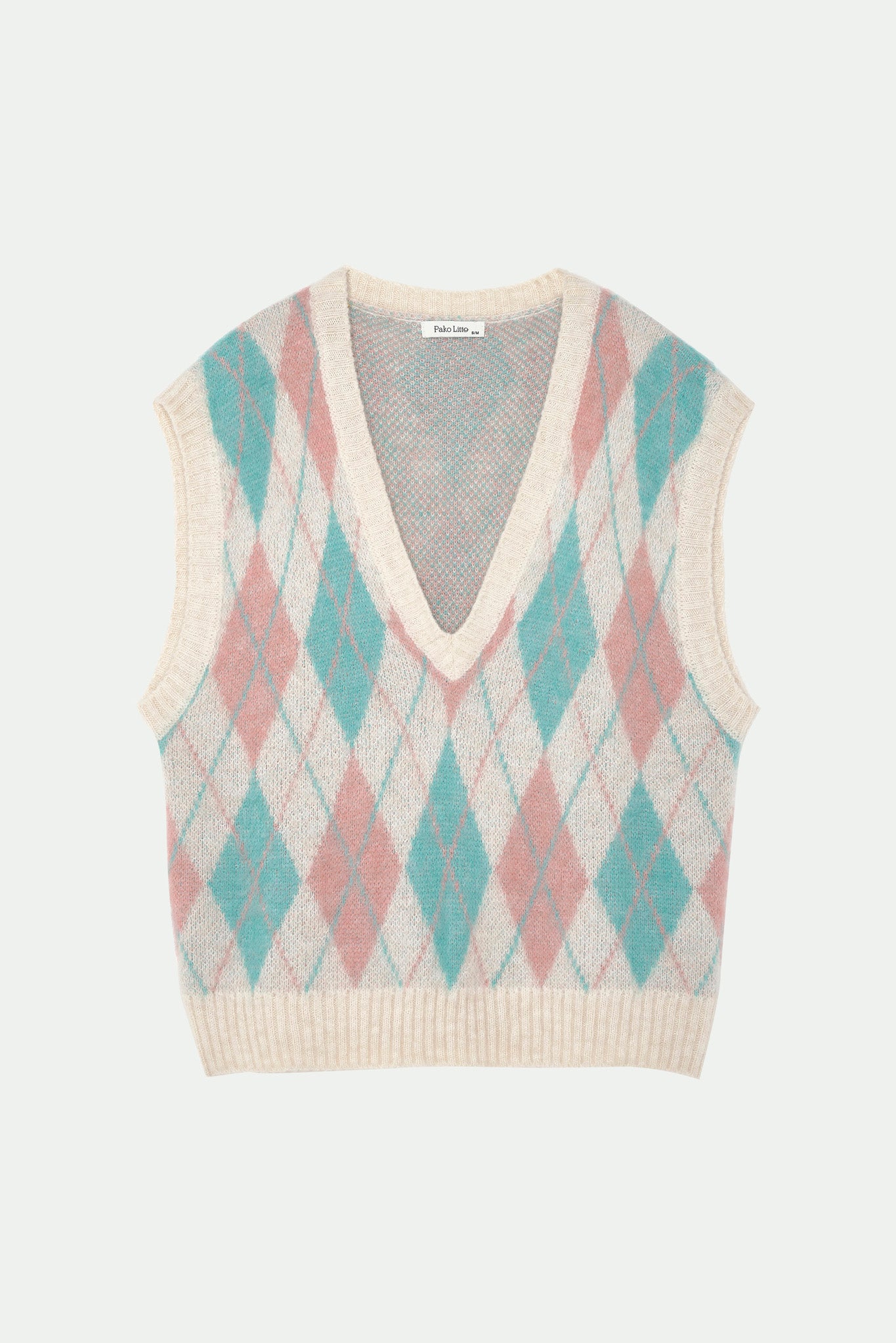 PULL LOSANGE ACHILLE NATUREL