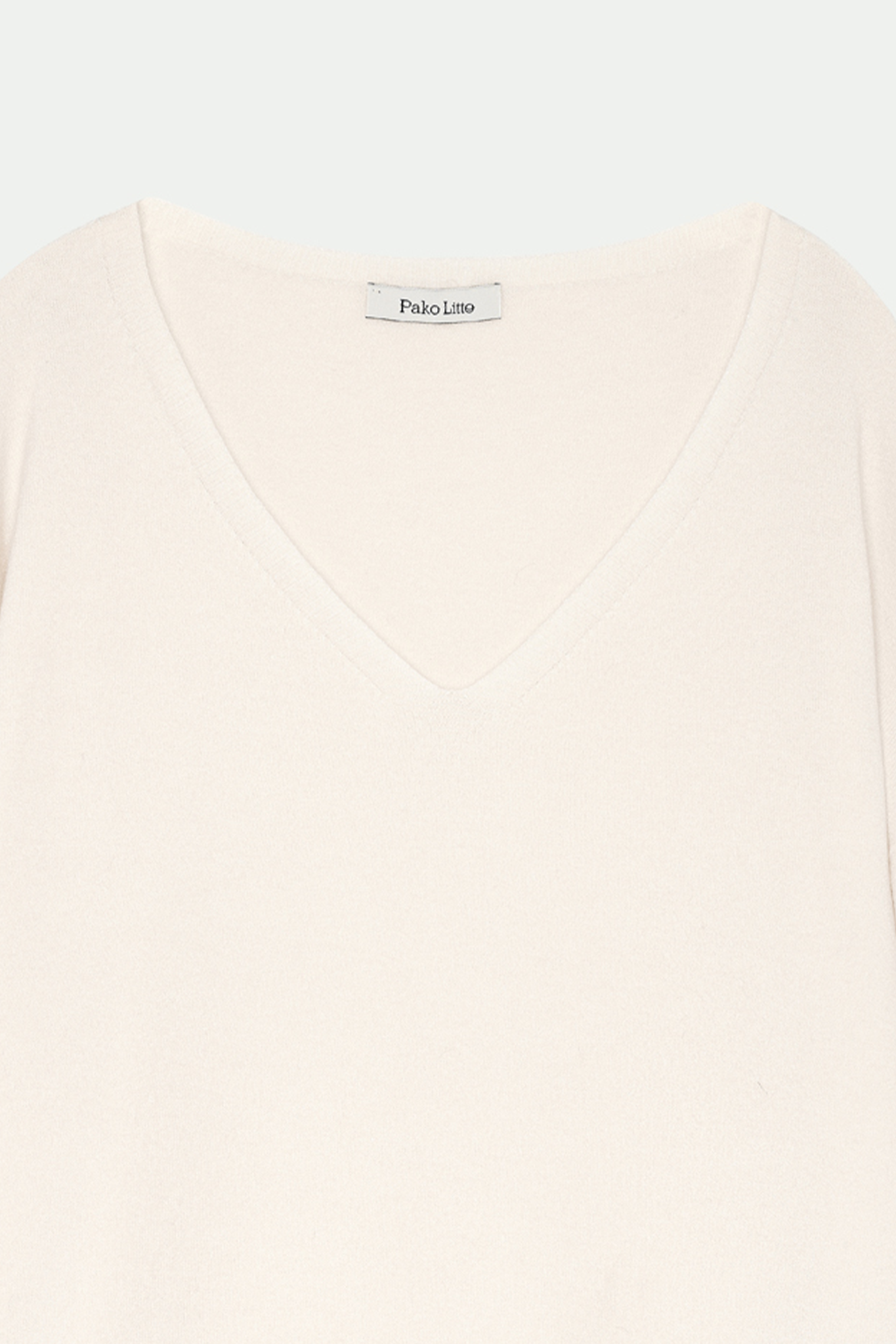 PULL COL V BETTINA NATUREL