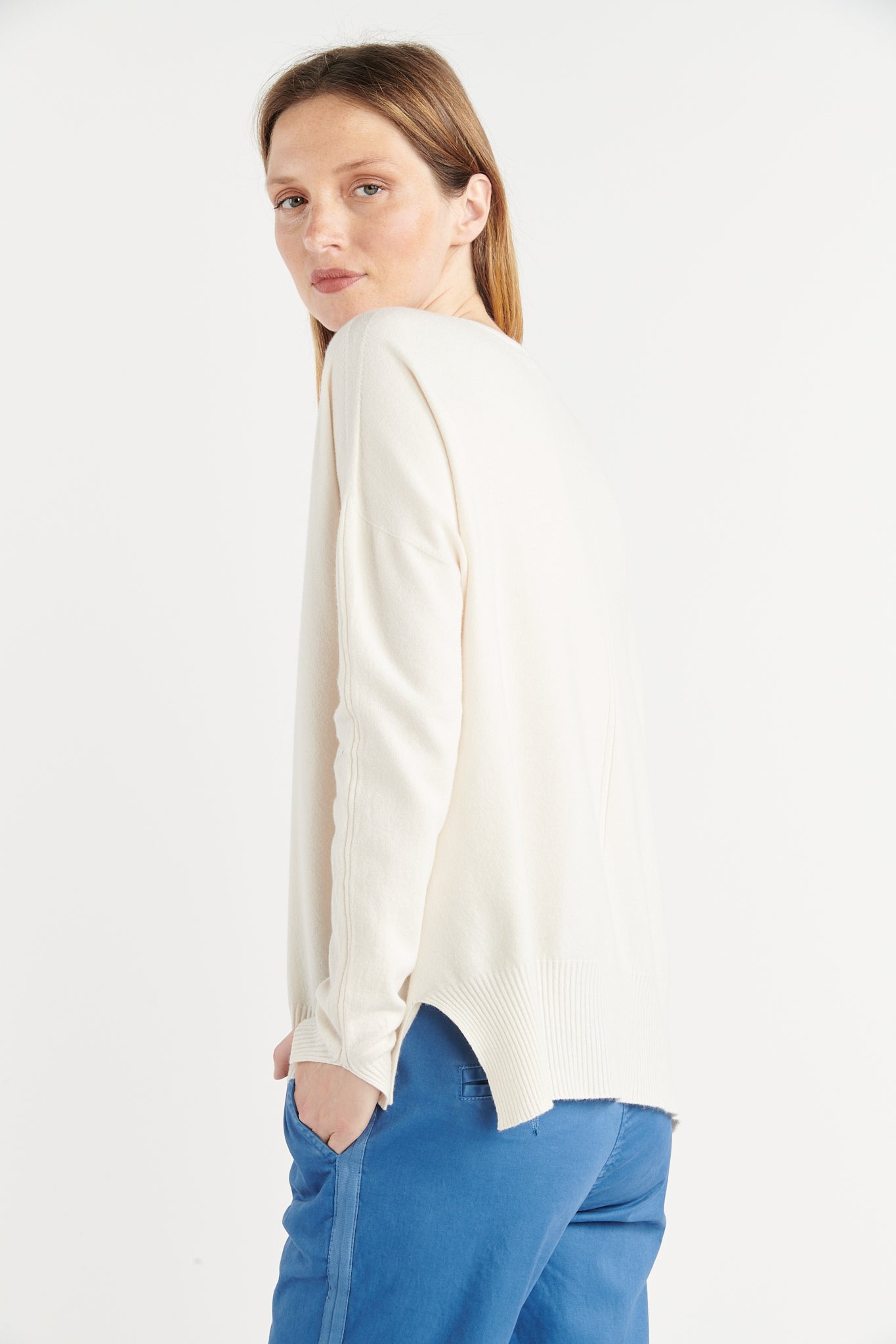 PULL COL ROND BABETTE NATUREL