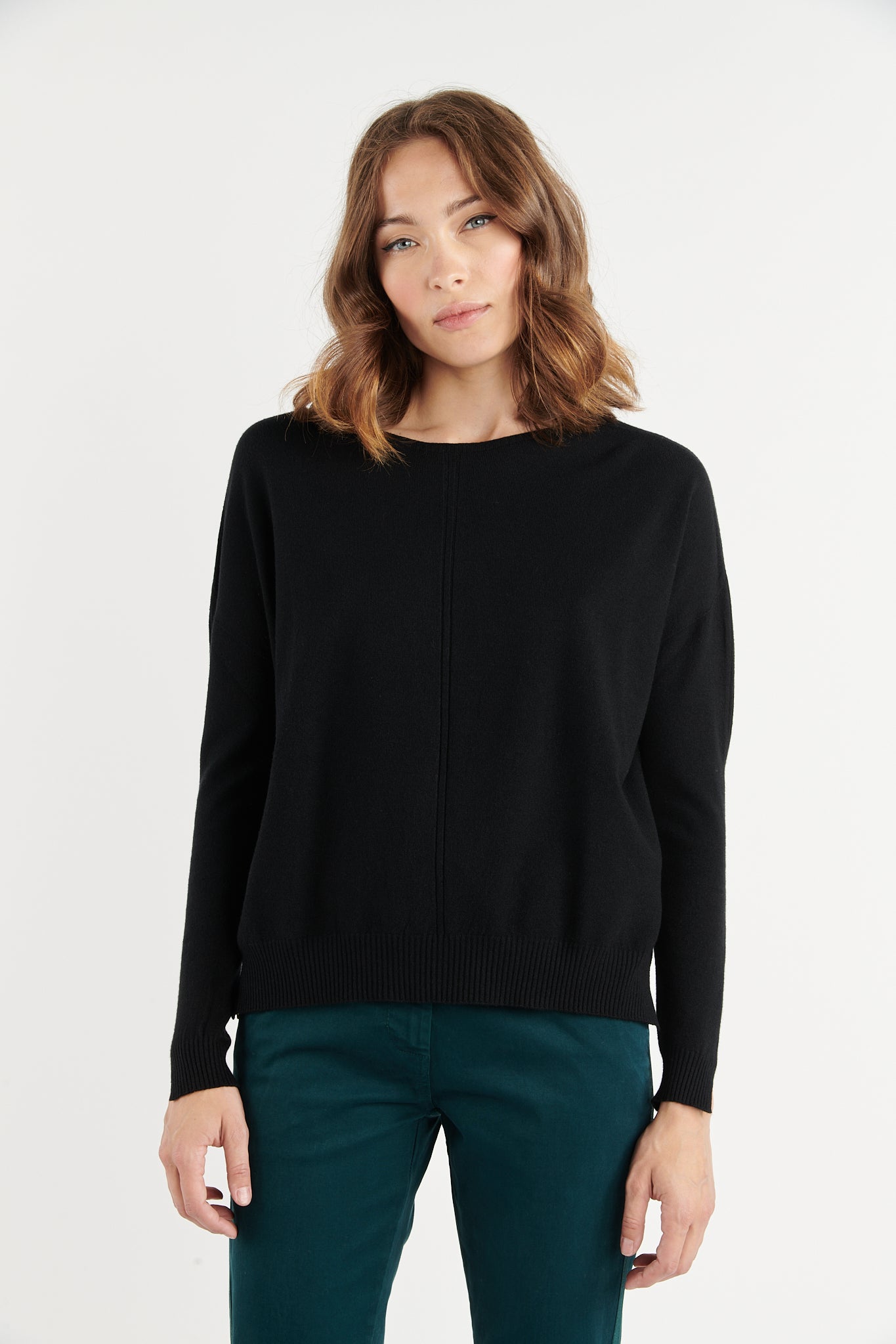 PULL COL ROND BABETTE NOIR