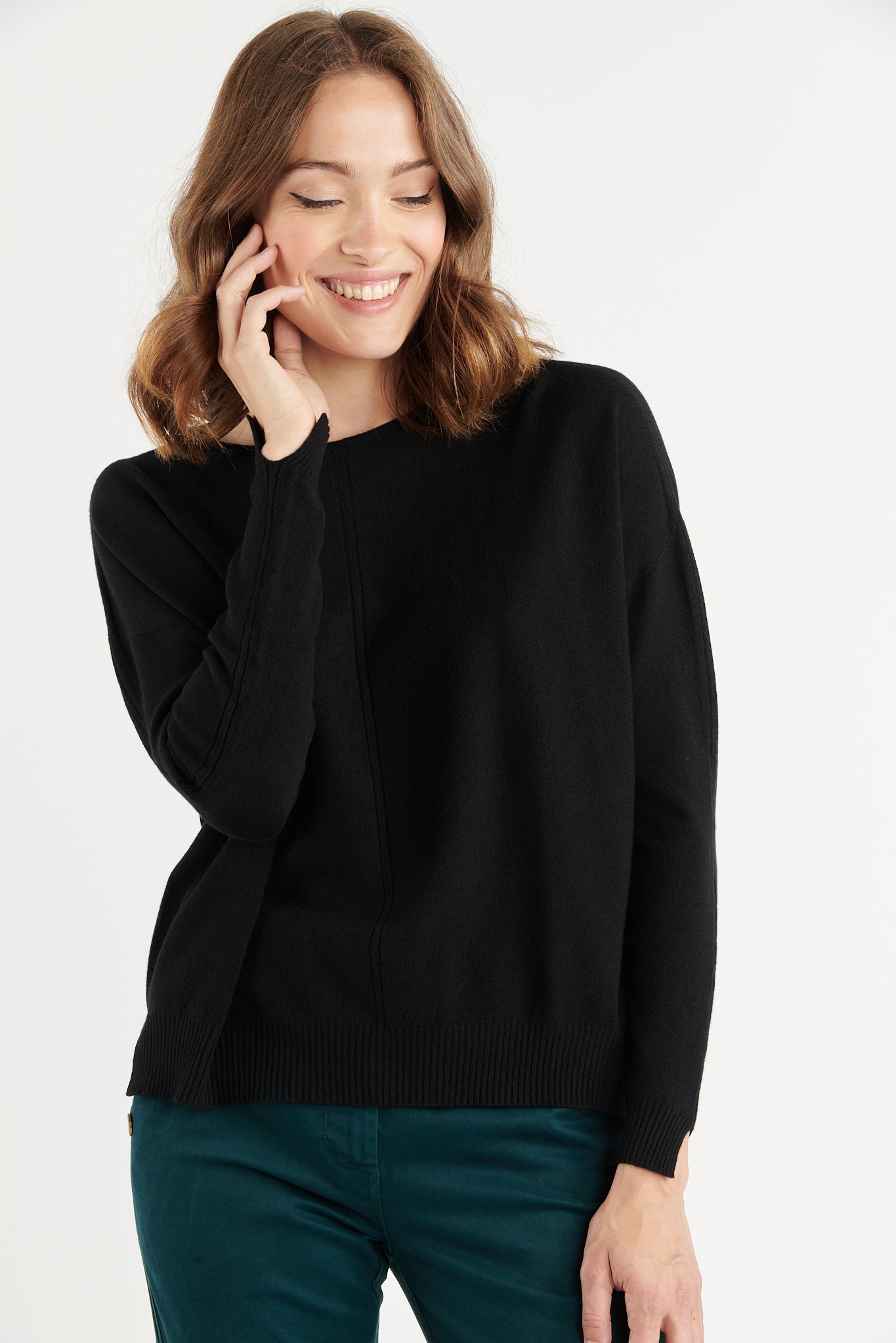 PULL COL ROND BABETTE NOIR