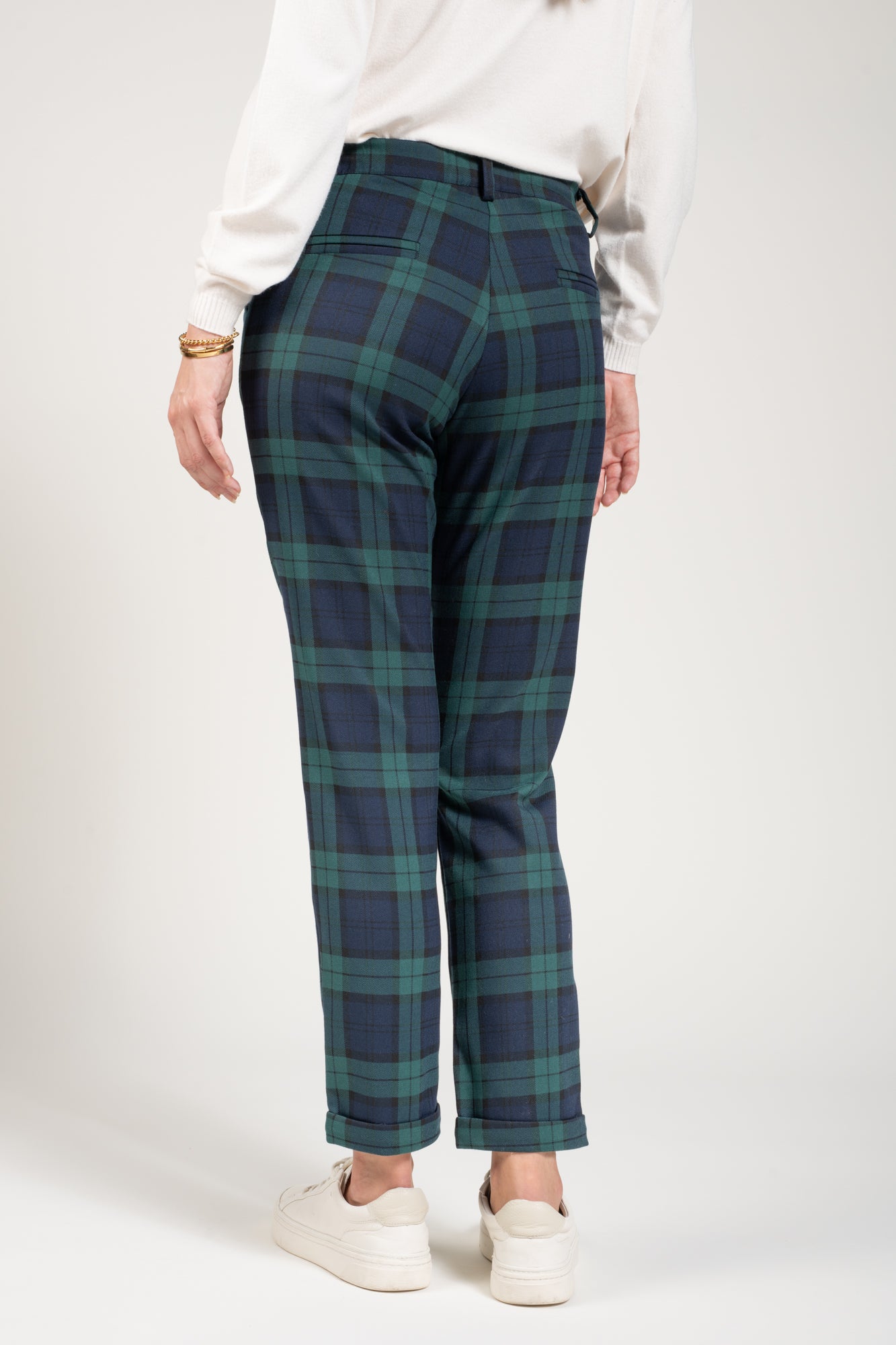 GREEN JASPER CHECKED TROUSERS