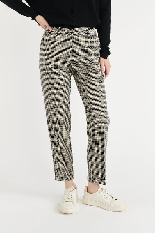 PANTALON PIED DE POULE LUREX BOB