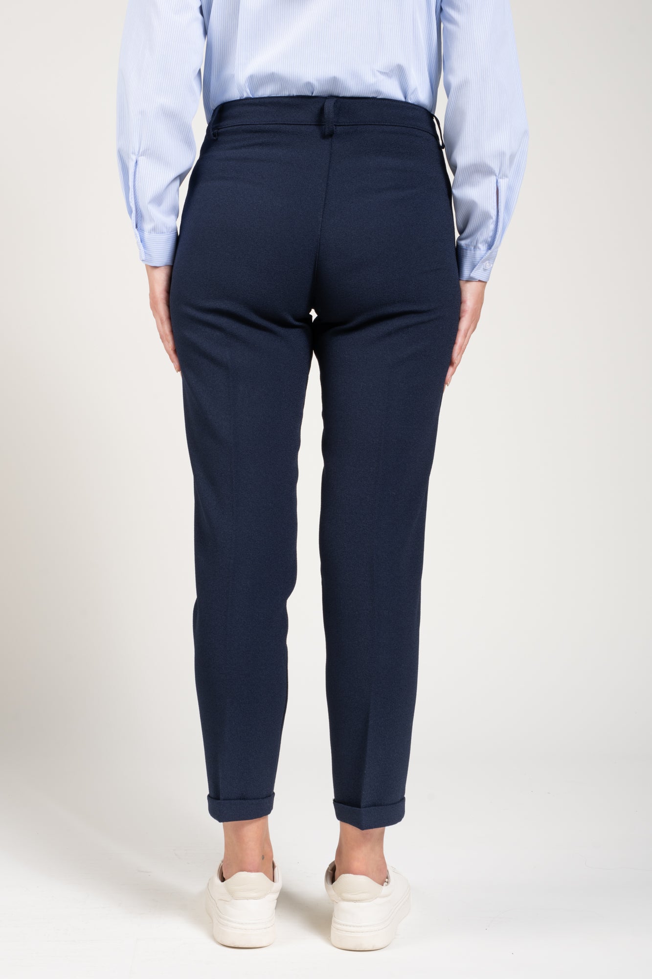 PANTALON 7/8ÈME CIGARETTE AUGUSTIN MARINE