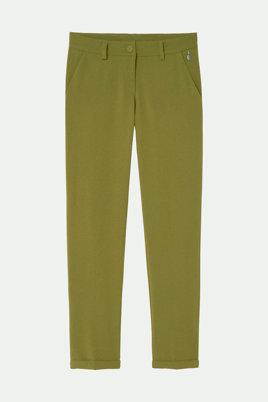 PANTALON 7/8ÈME CIGARETTE AUGUSTIN GOLD OLIVE