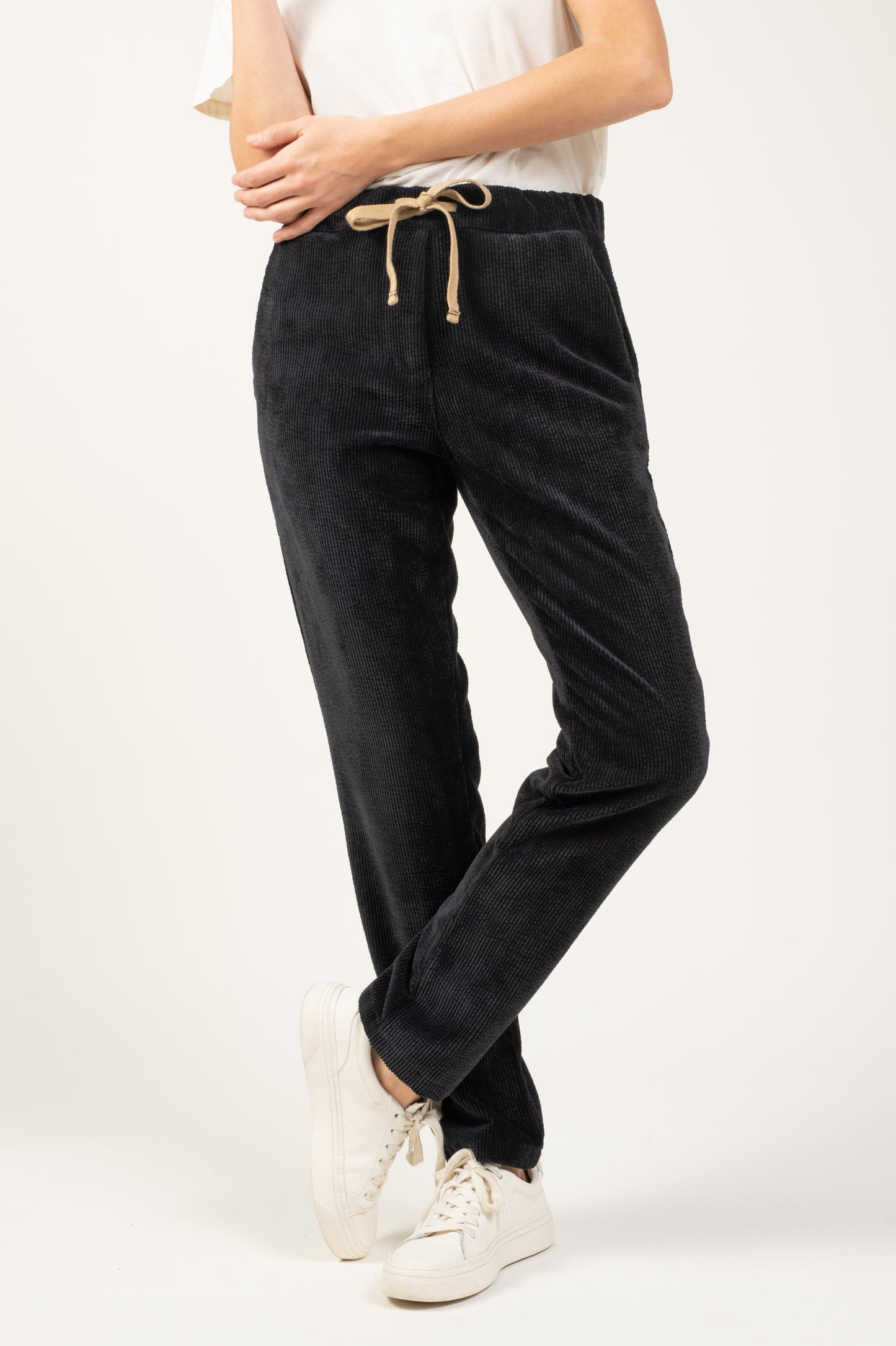 CHINO JOGG VELOURS SCOTT NOIR