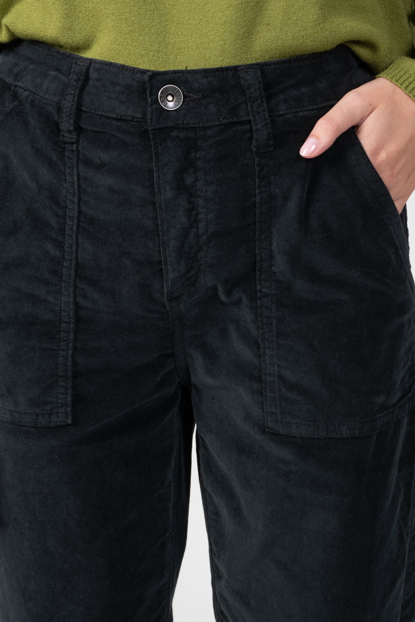 PANTALON CHARPENTIER VELOURS PABLO NOIR