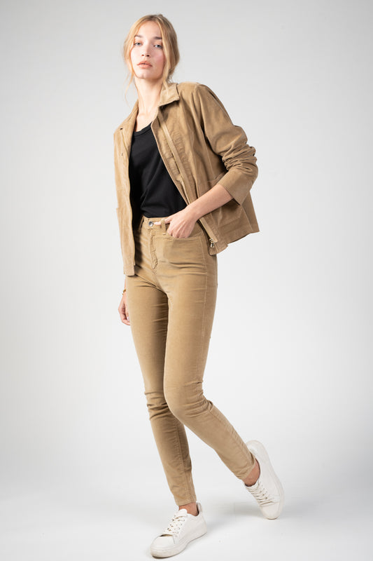 PANTALON 5 POCHES VELOURS DAVID CAMEL