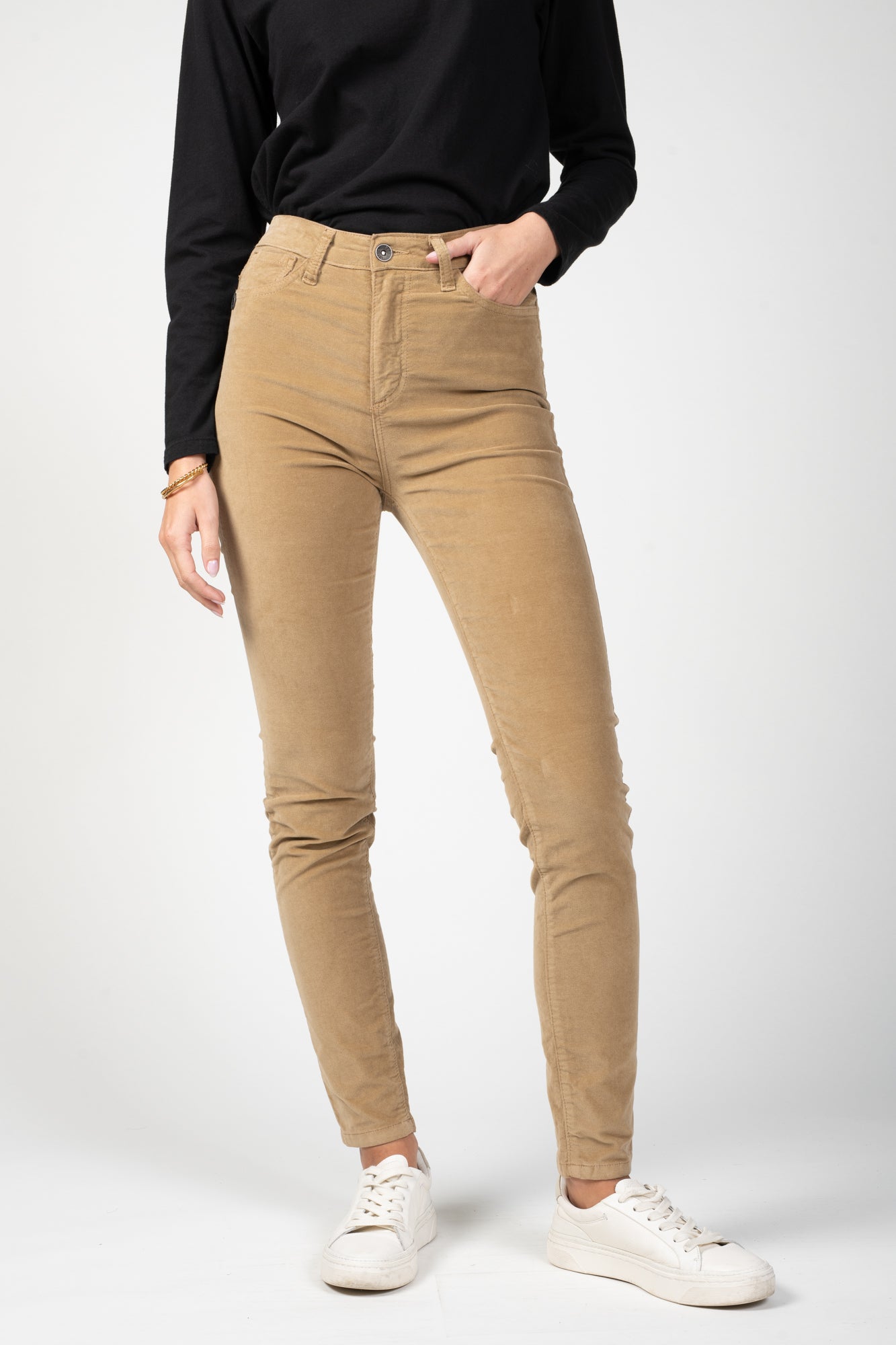 PANTALON 5 POCHES VELOURS DAVID CAMEL