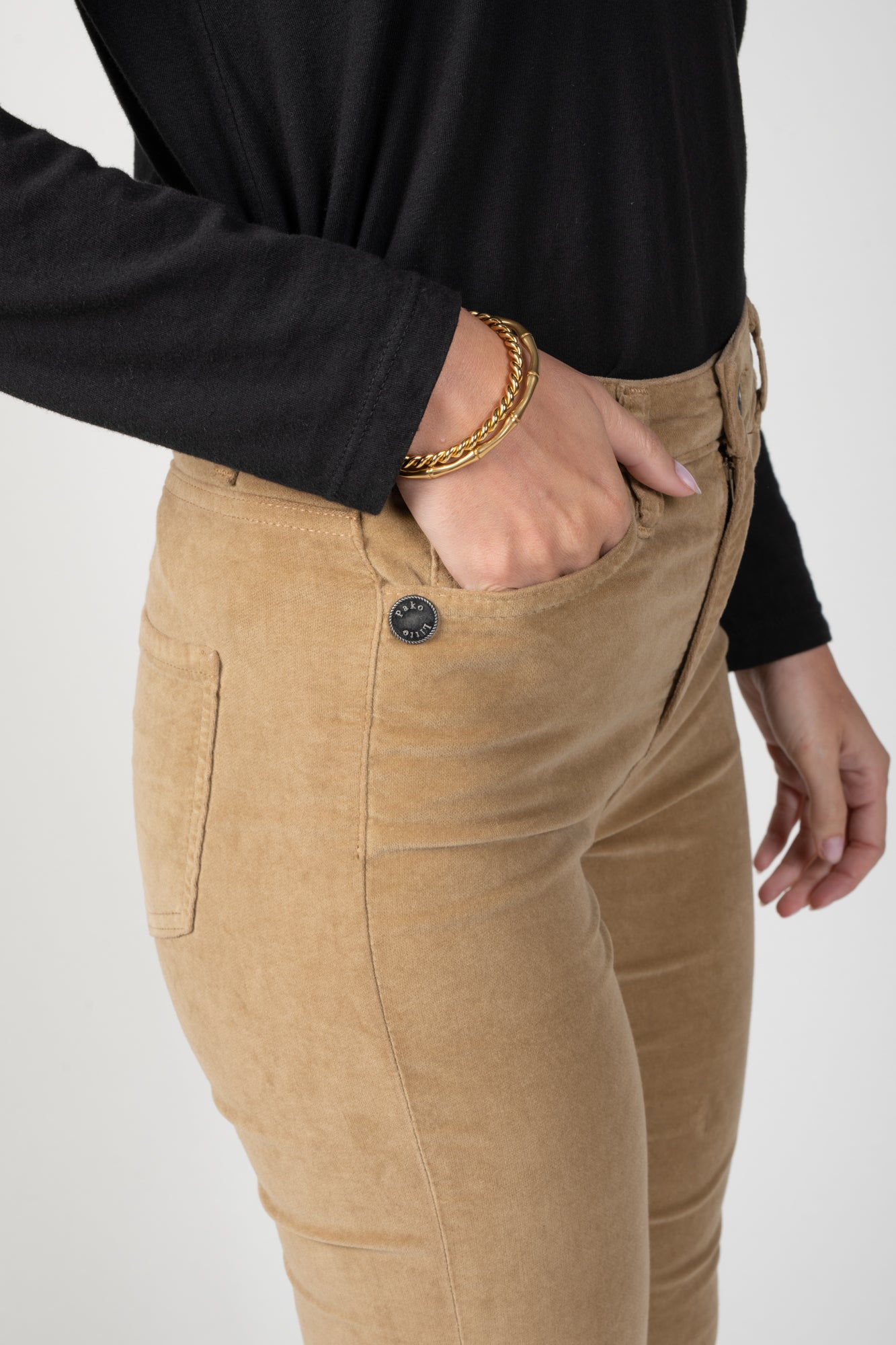 PANTALON 5 POCHES VELOURS DAVID CAMEL