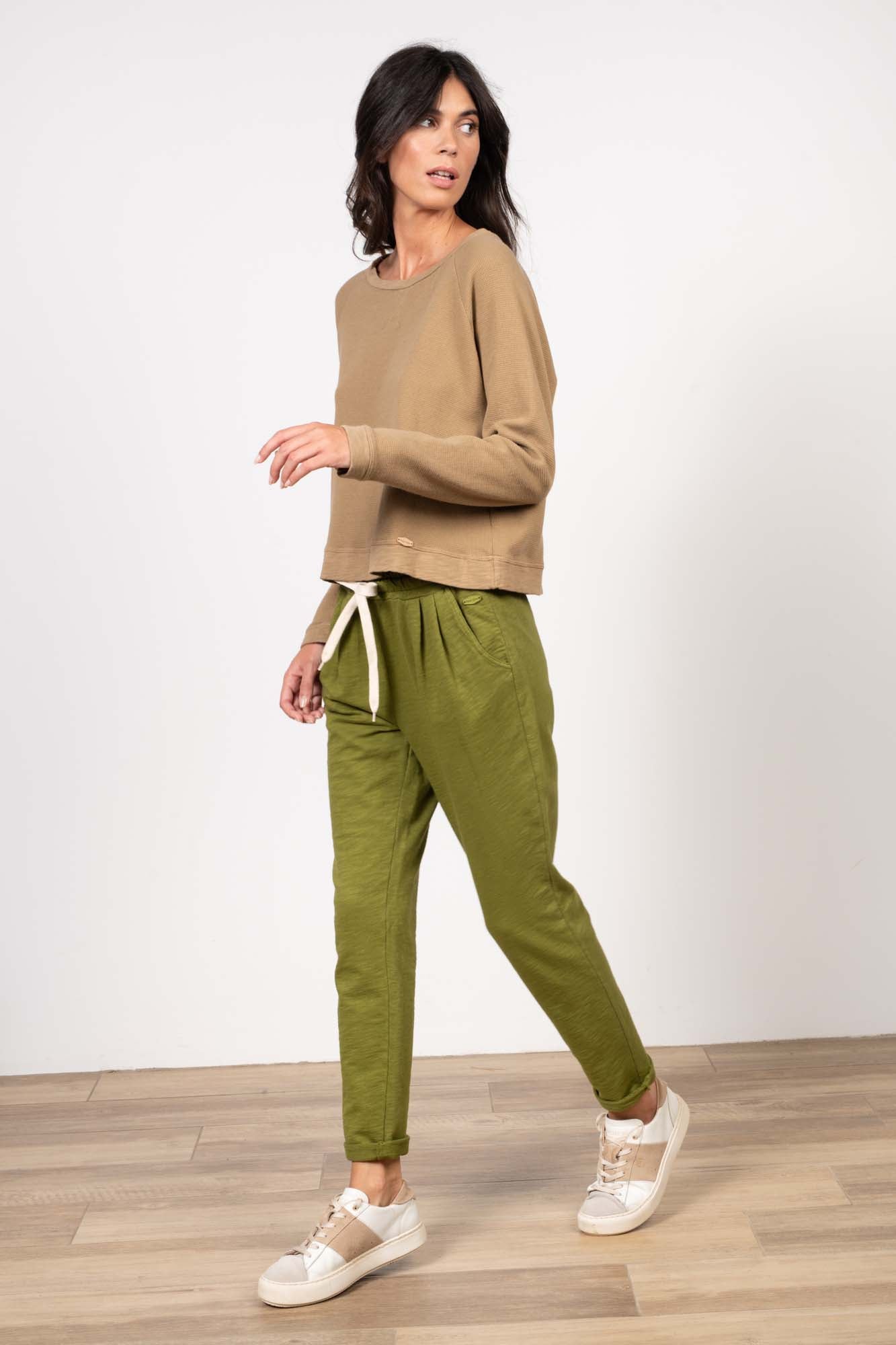 JOGGING COTON ORGANIQUE GABIN GOLD OLIVE