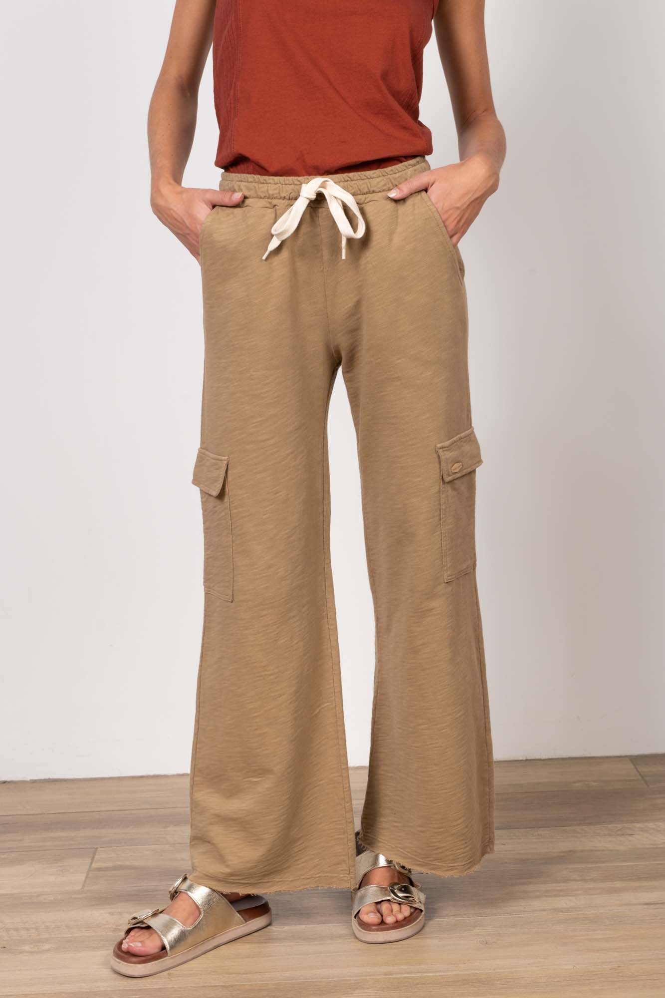 PANTALON CARGO ROMEO ORGANIC COTON CAMEL