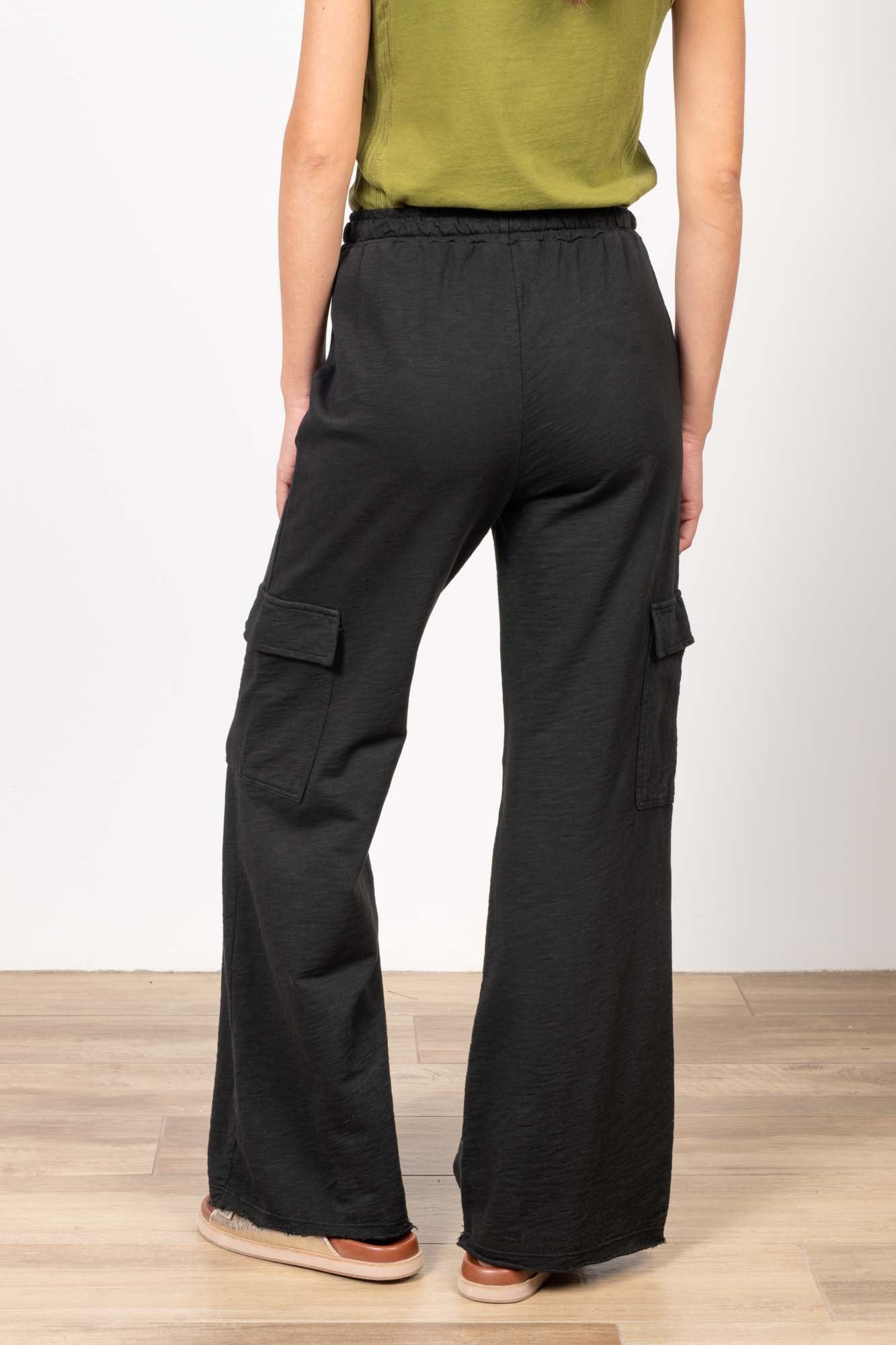 PANTALON CARGO ROMEO ORGANIC COTON NOIR